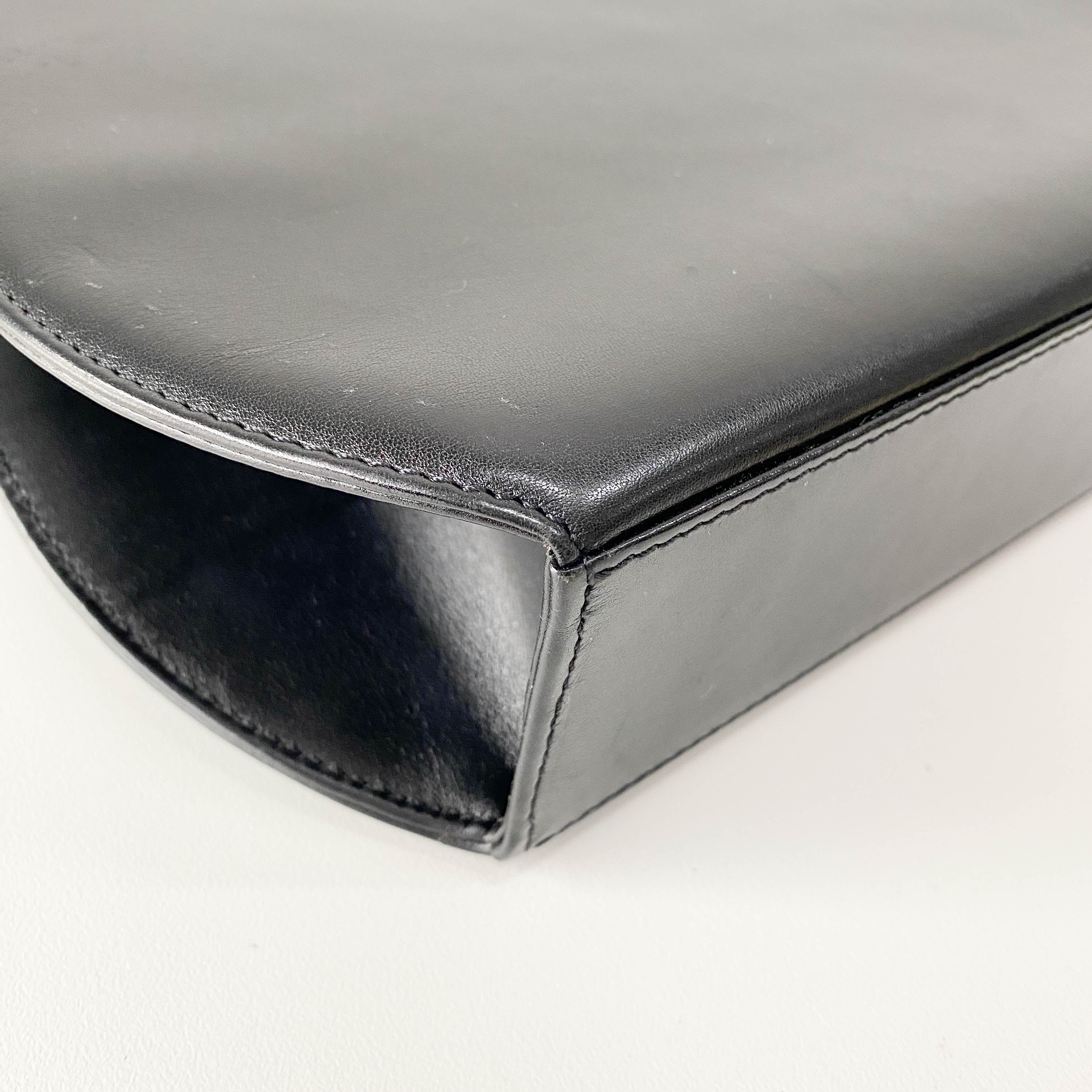 Panthère Black Leather Handbag