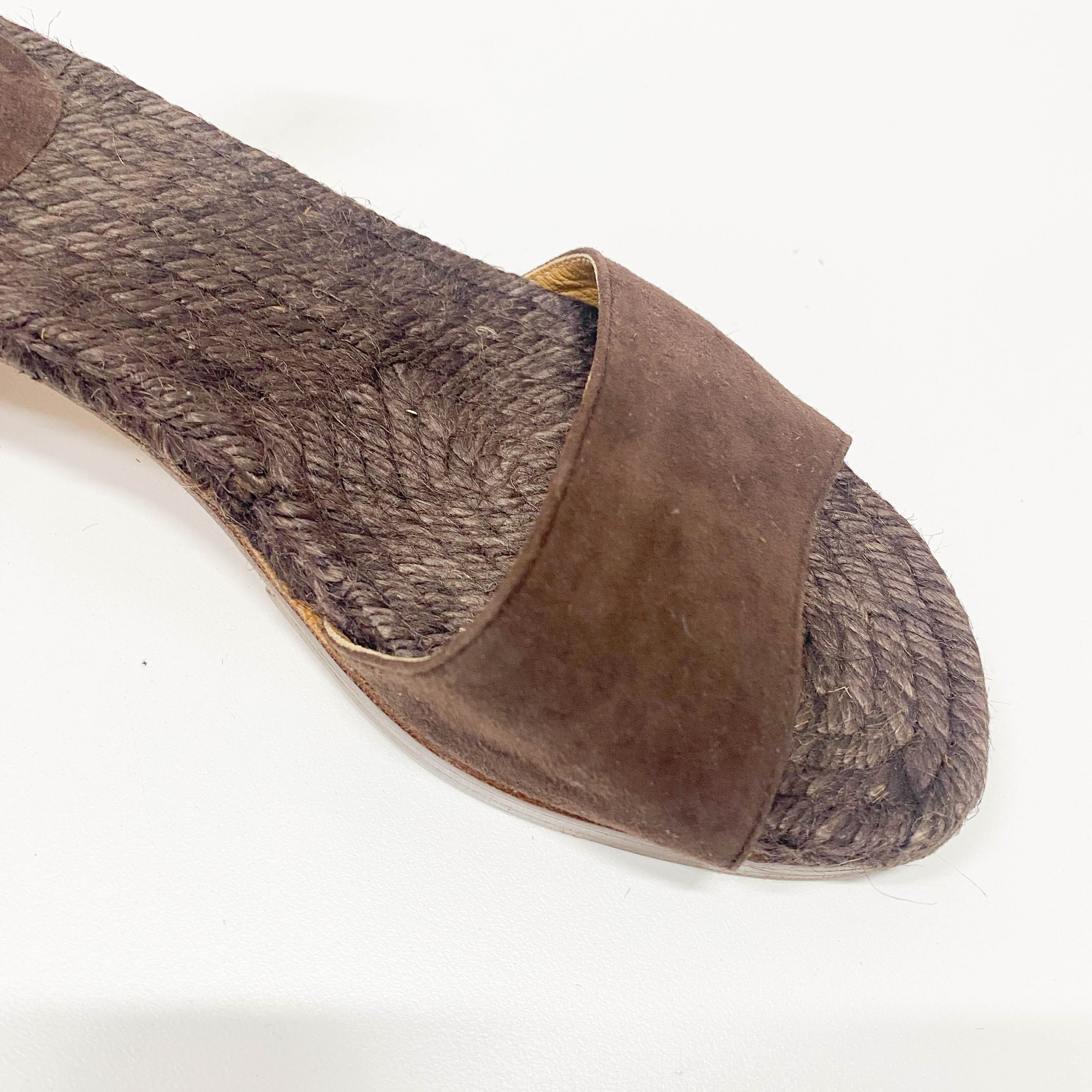 Brown Suede Sandal 37