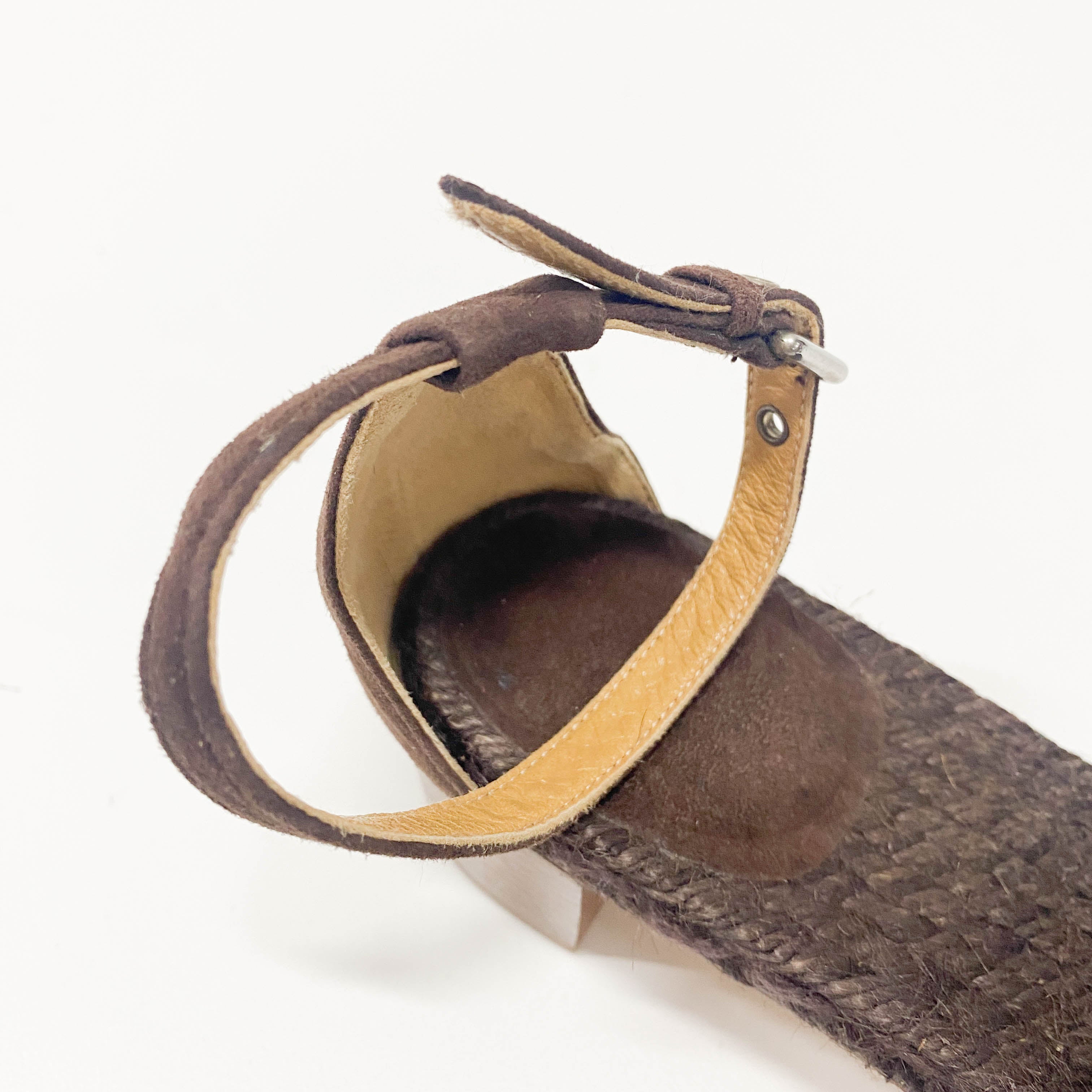 Brown Suede Sandal 37