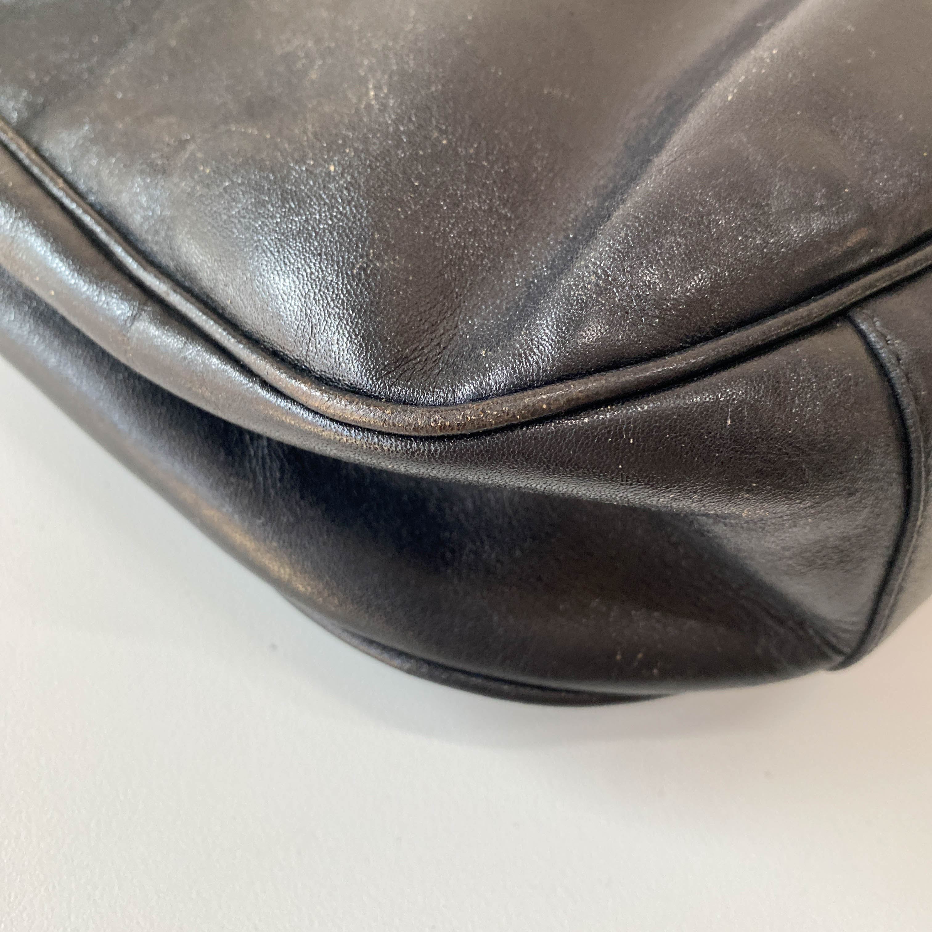 Black Leather Shoulder Bag