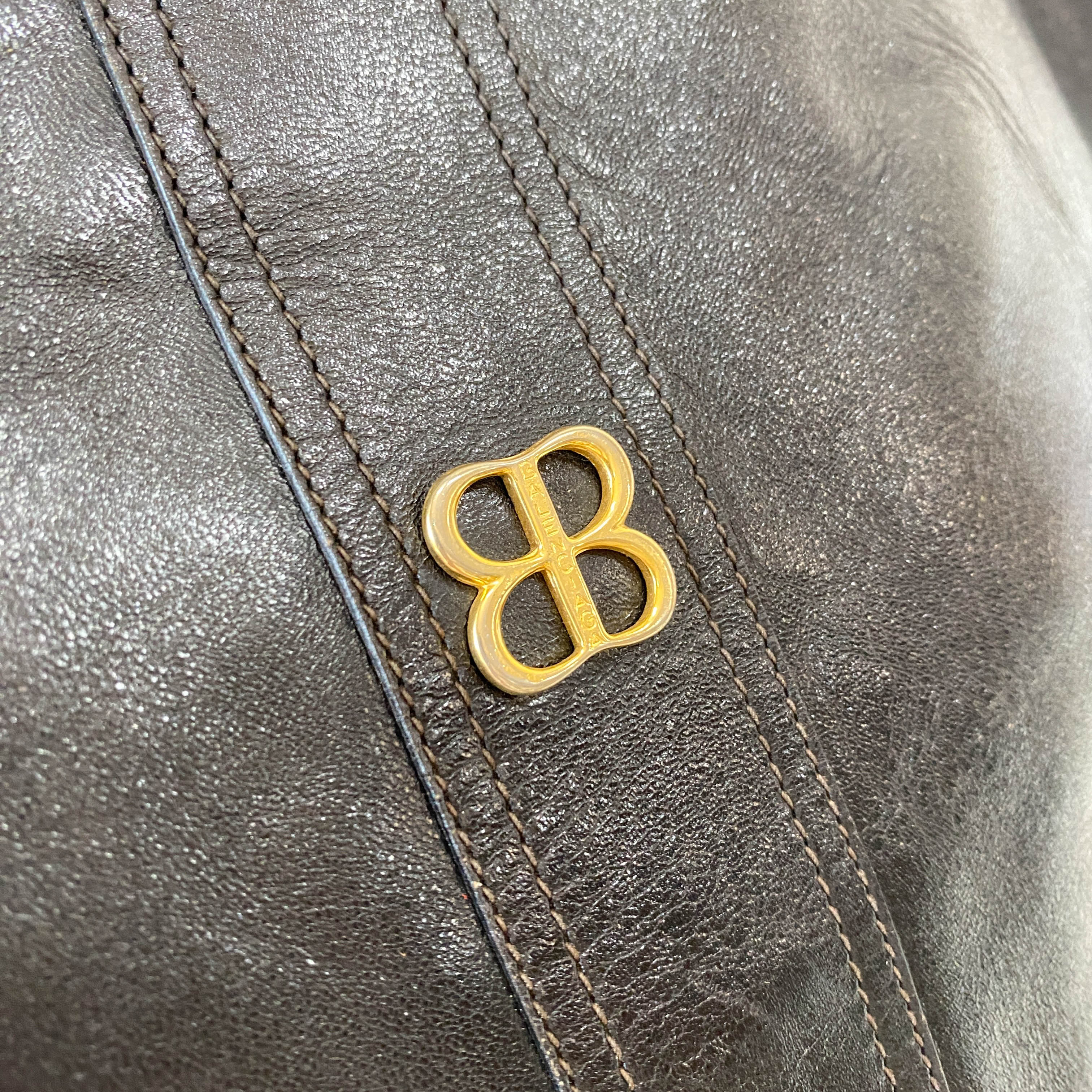 Black Leather Shoulder Bag