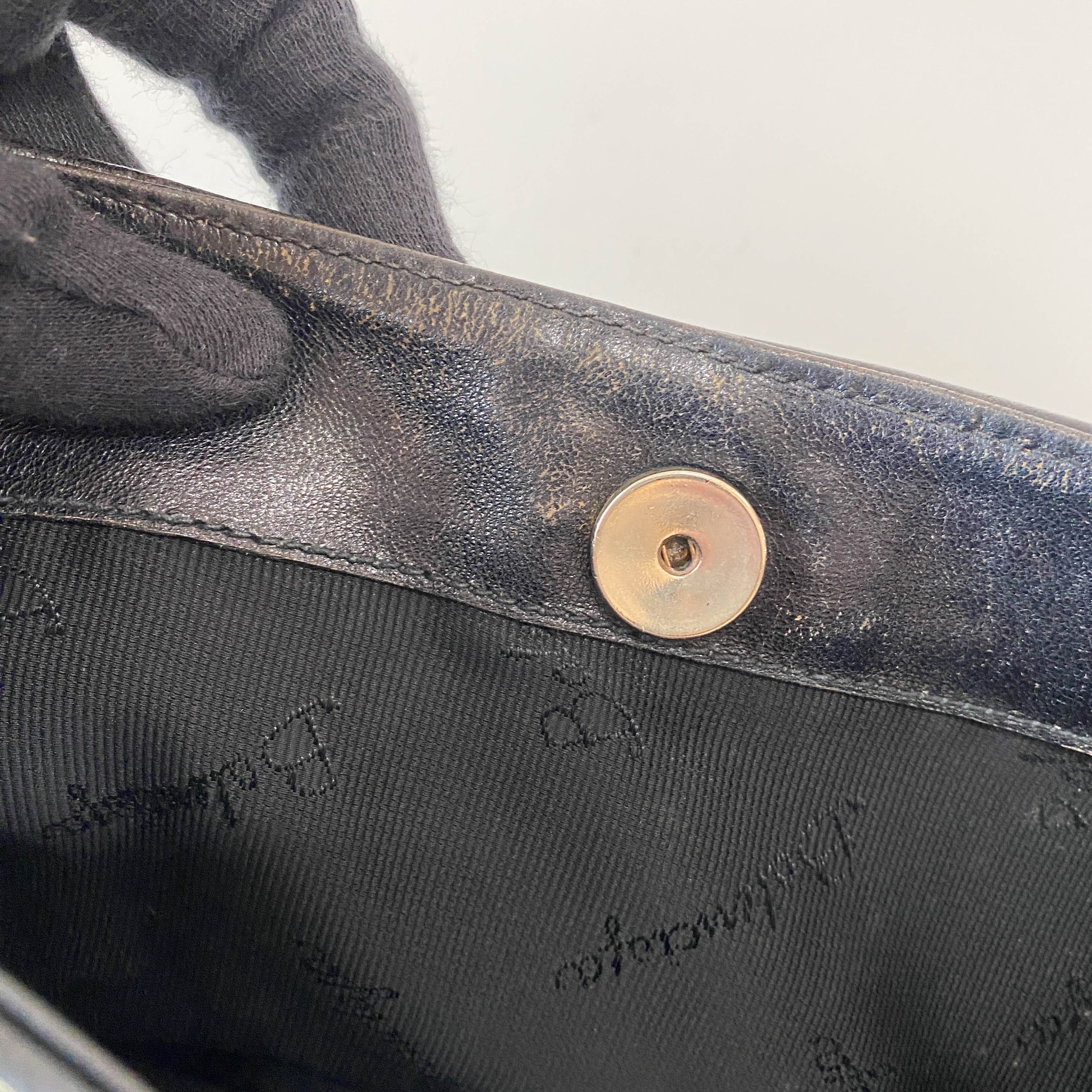 Black Leather Shoulder Bag