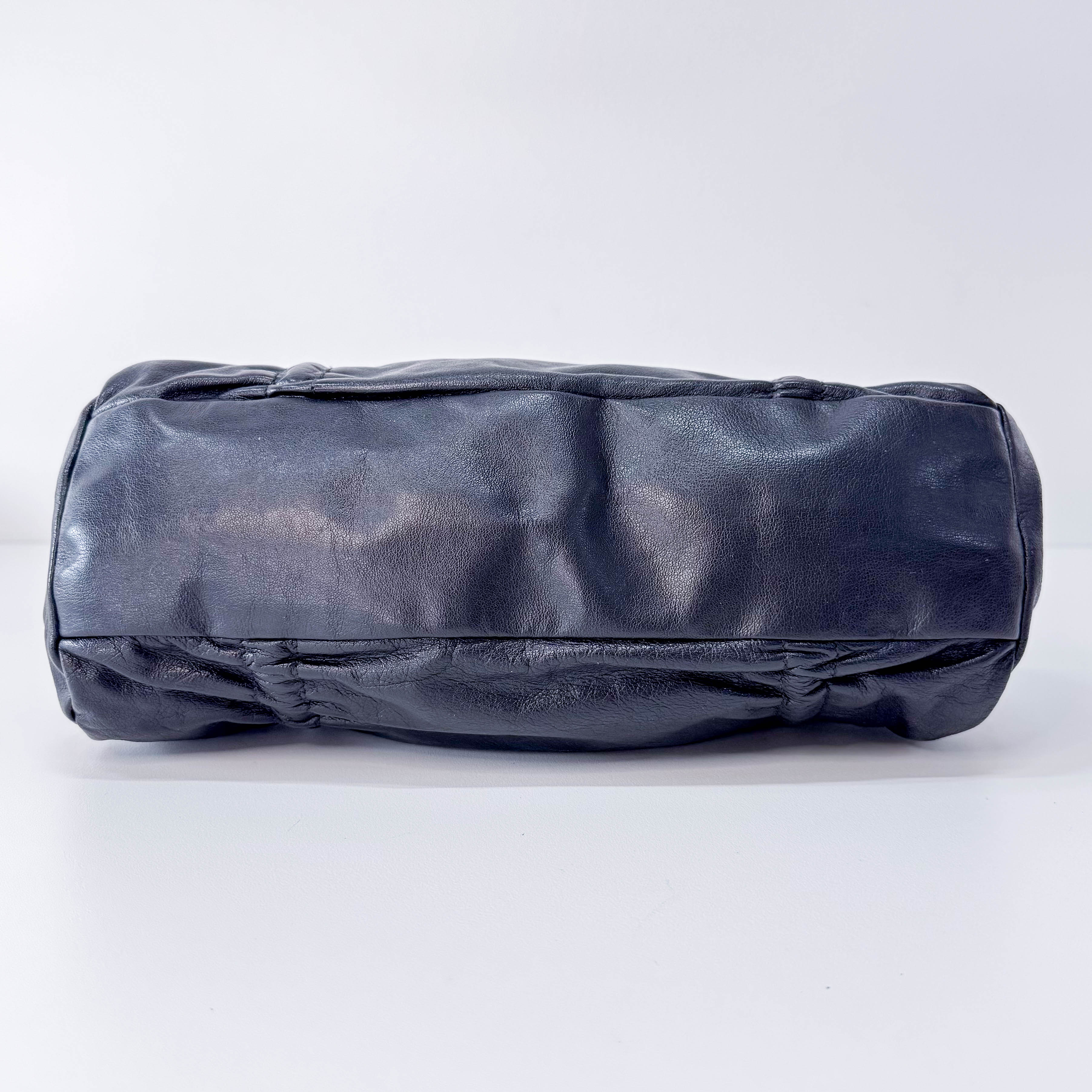 Archive Black Leather Shoulder Bag