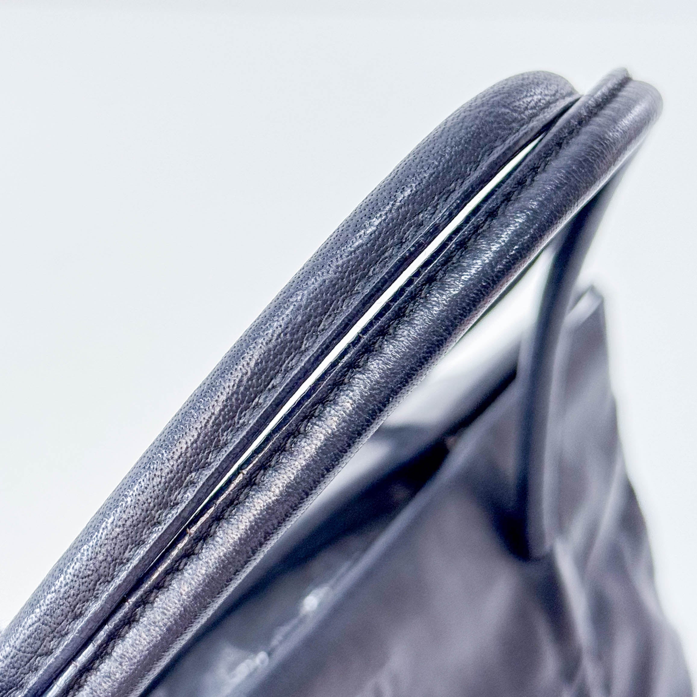 Archive Black Leather Shoulder Bag