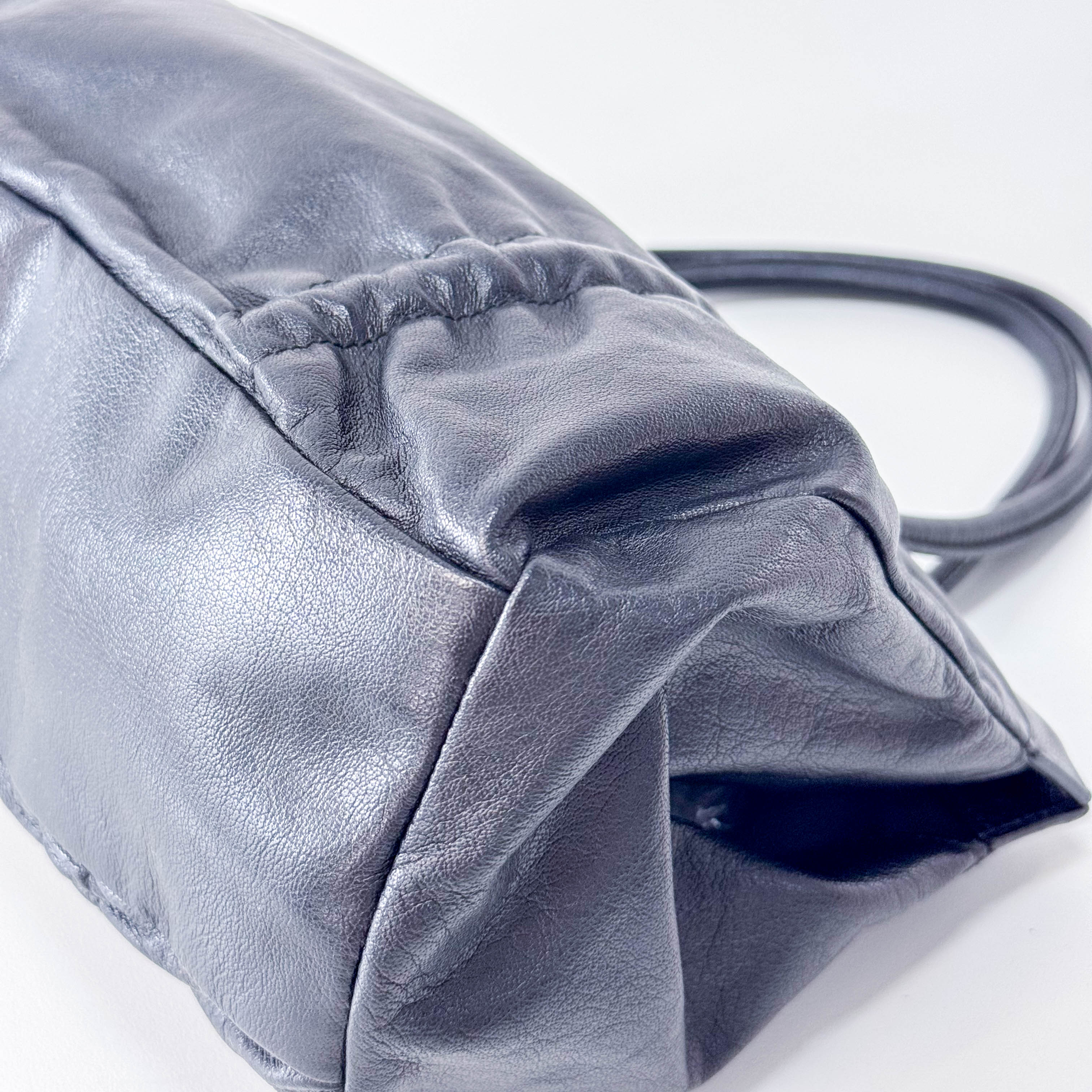 Archive Black Leather Shoulder Bag