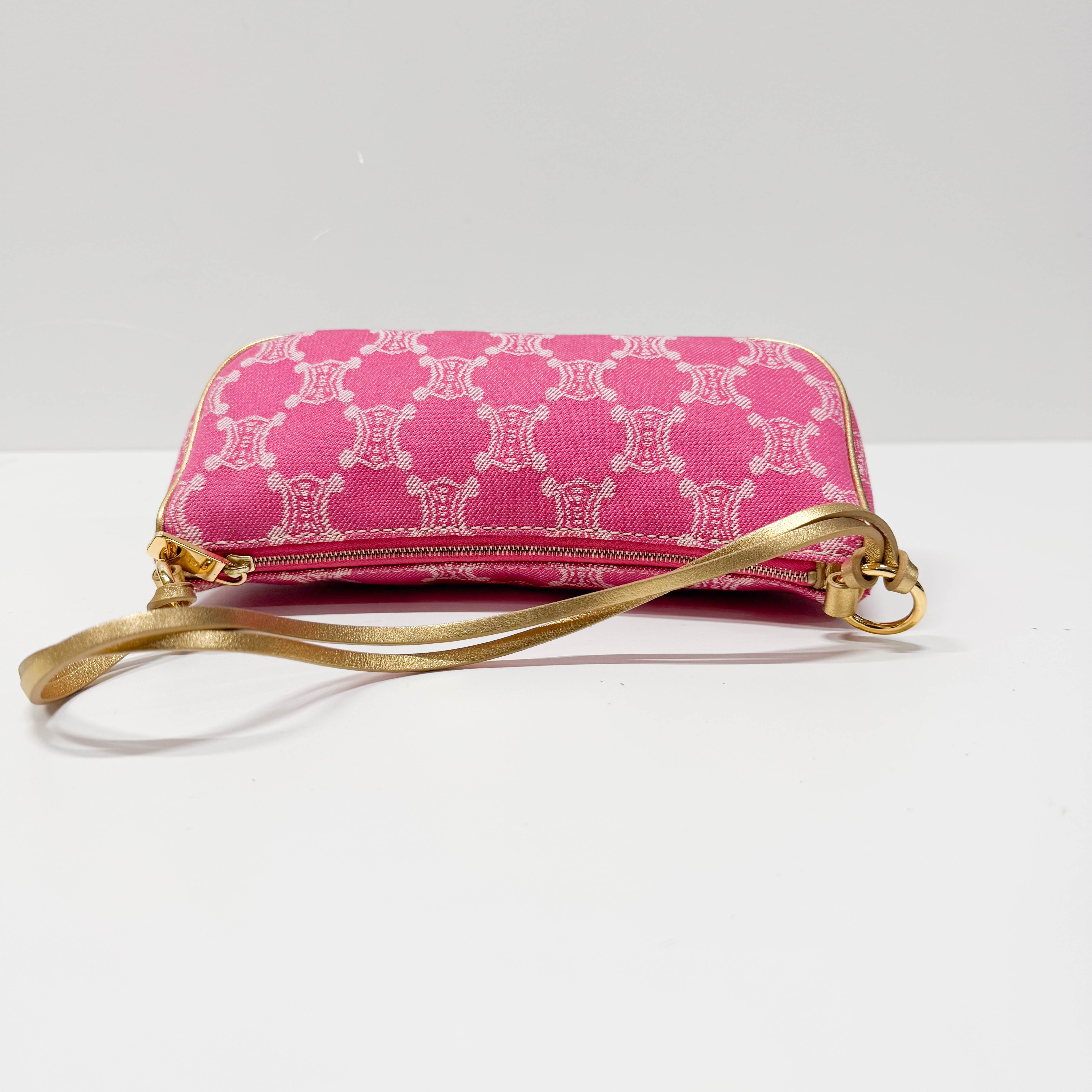 Macadam Small Pink Denim Shoulder Bag