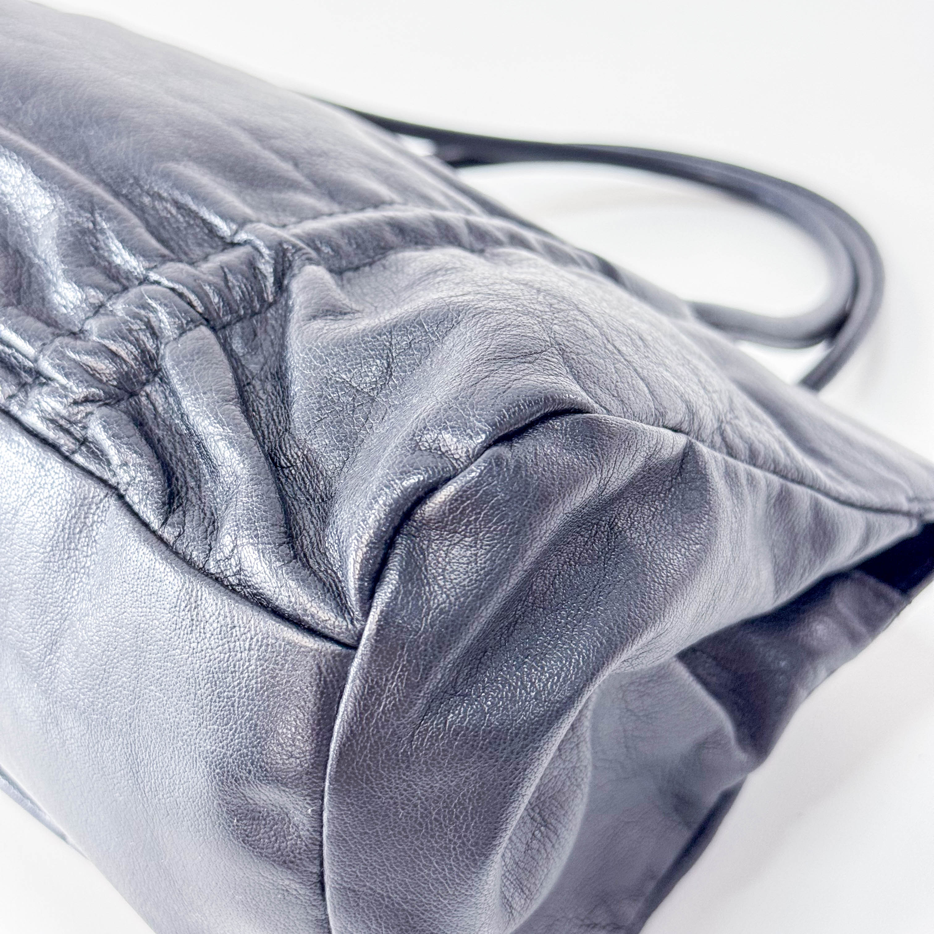 Archive Black Leather Shoulder Bag