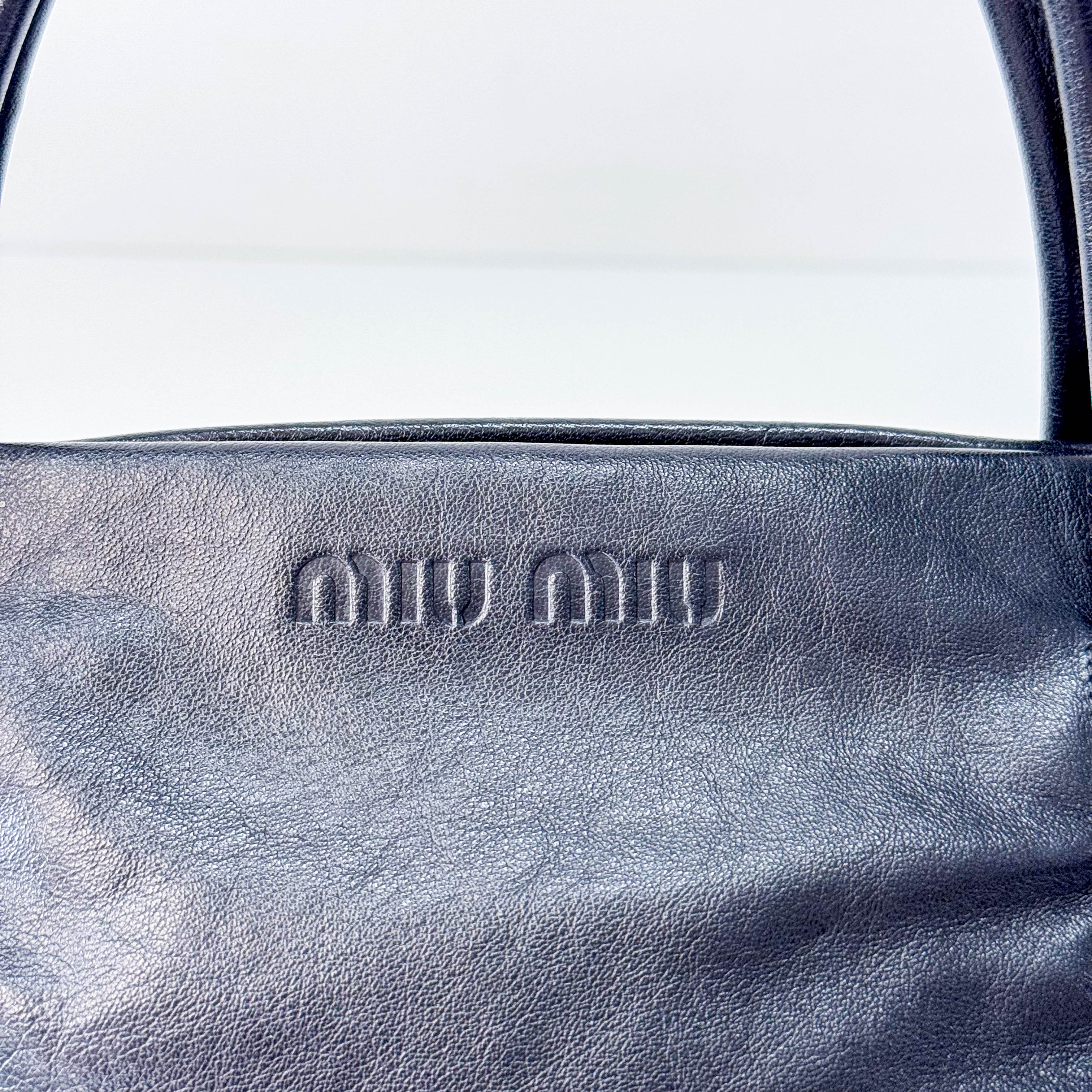 Archive Black Leather Shoulder Bag