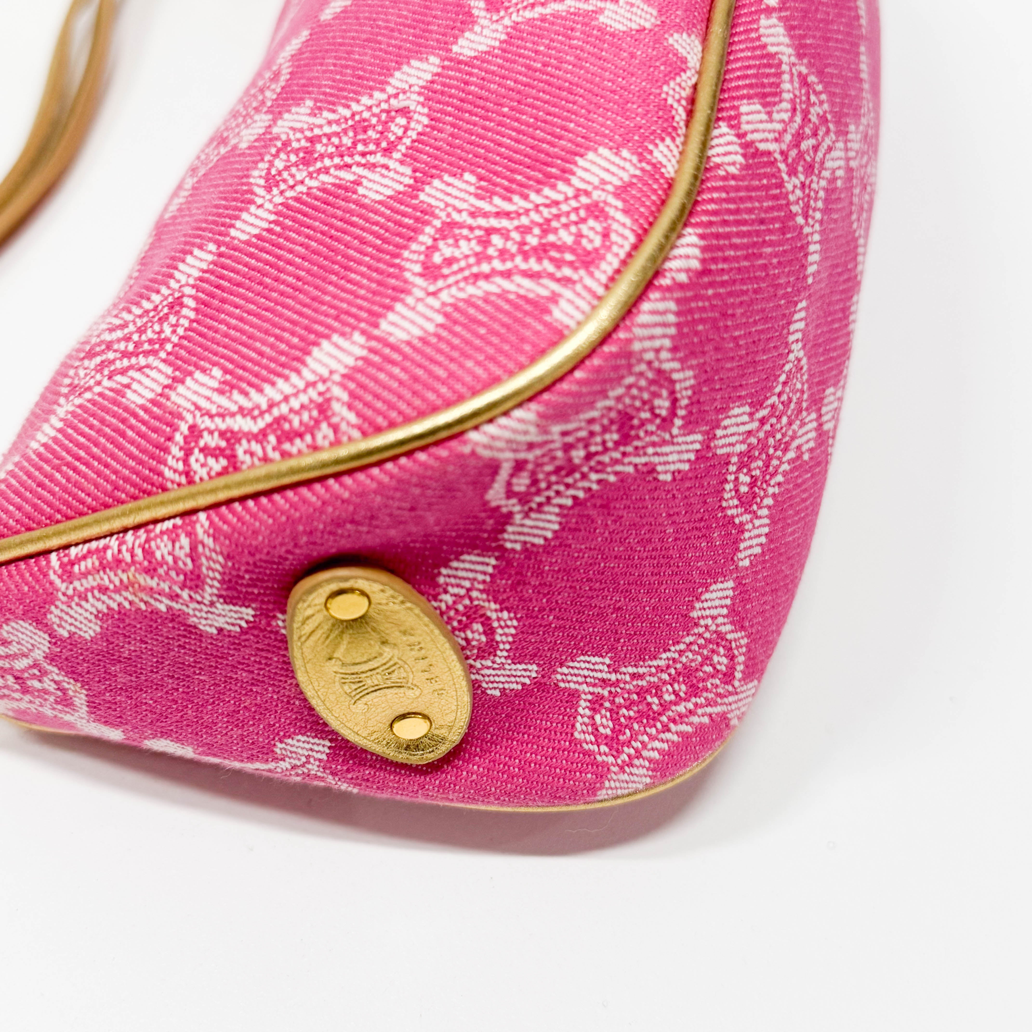 Macadam Small Pink Denim Shoulder Bag