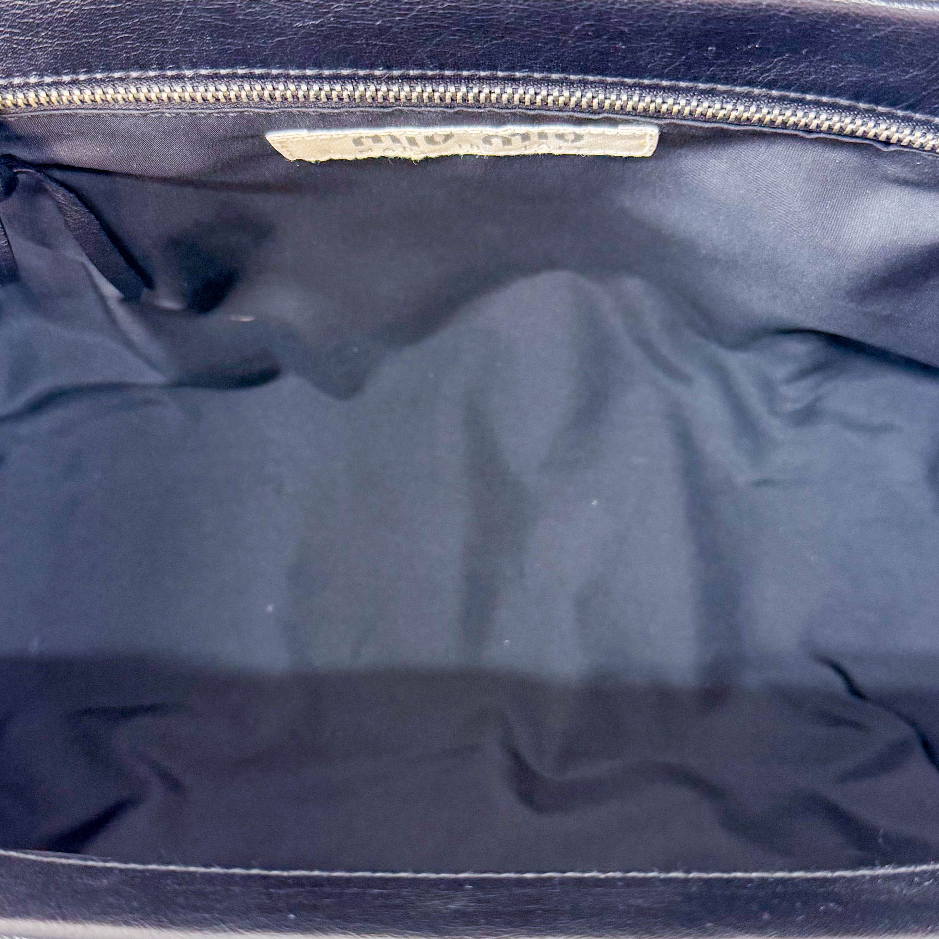 Archive Black Leather Shoulder Bag