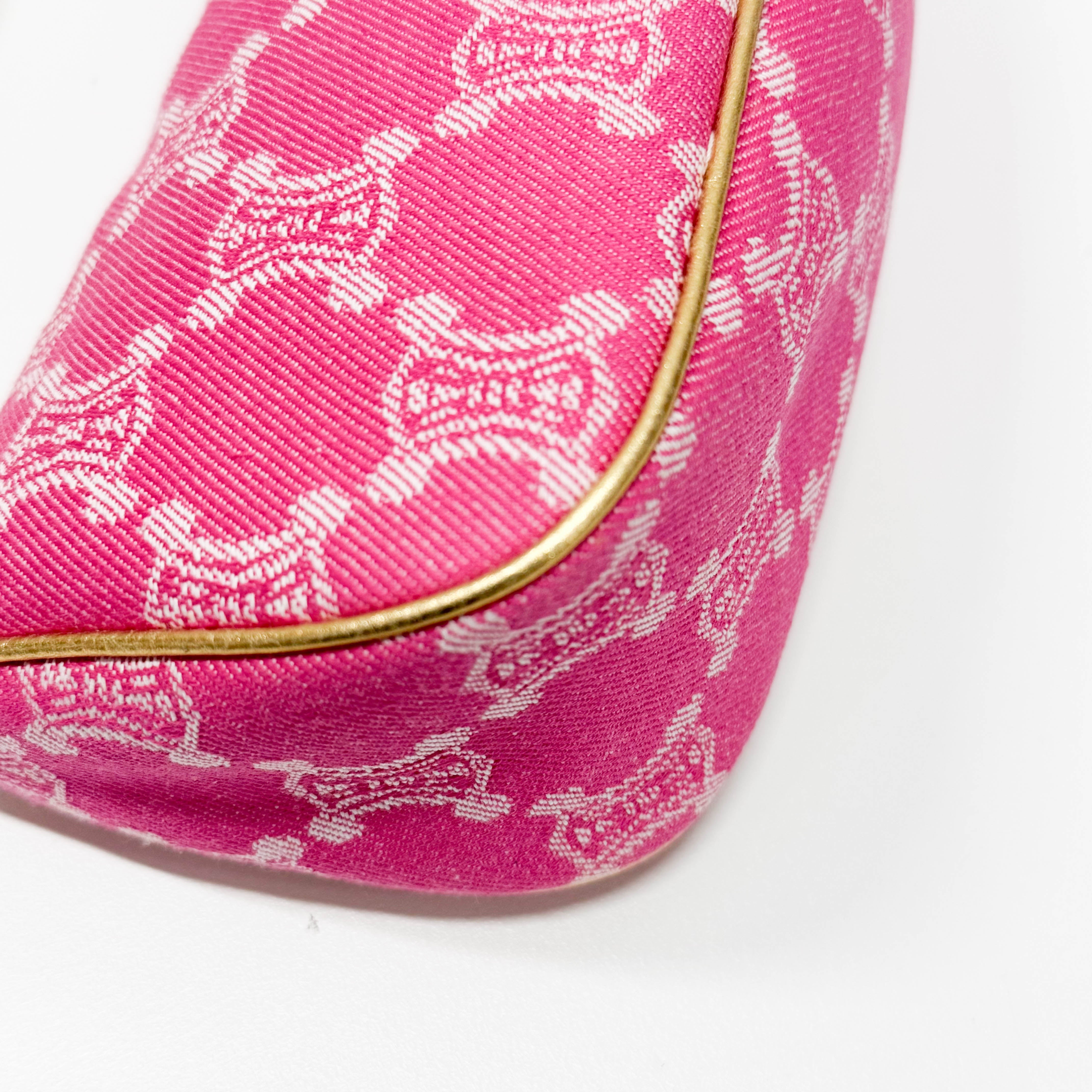 Macadam Small Pink Denim Shoulder Bag