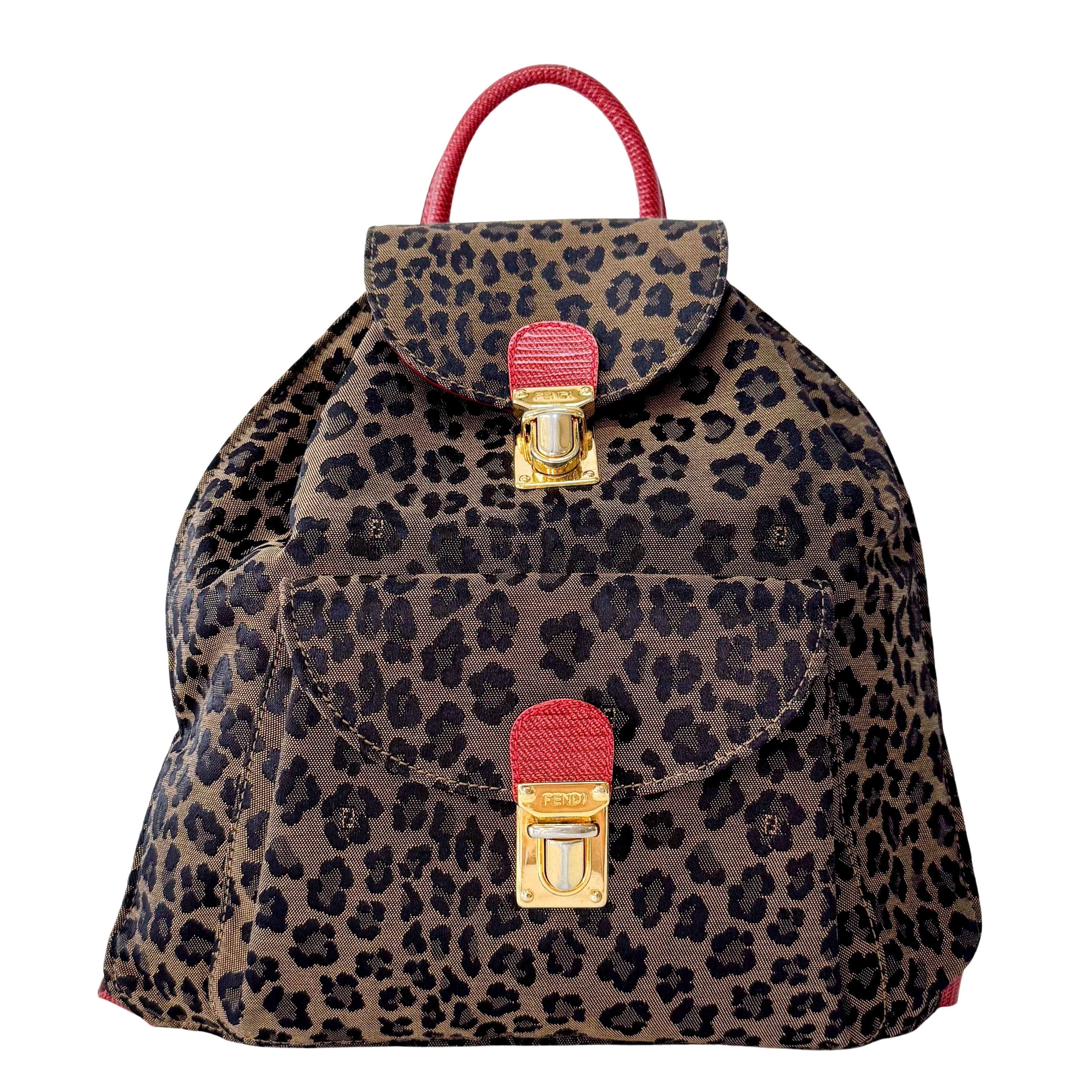 Vintage Leopard Back Pack