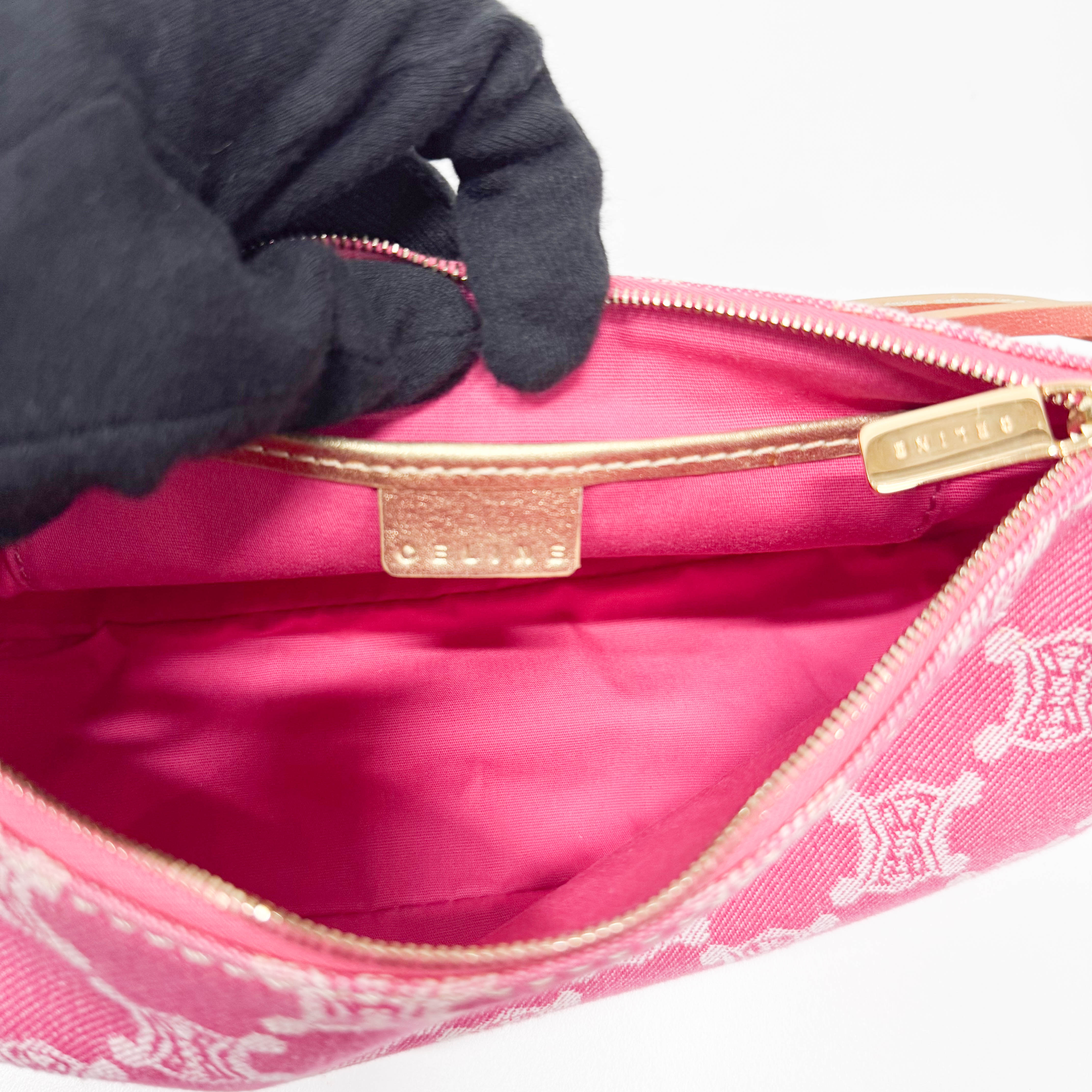 Macadam Small Pink Denim Shoulder Bag