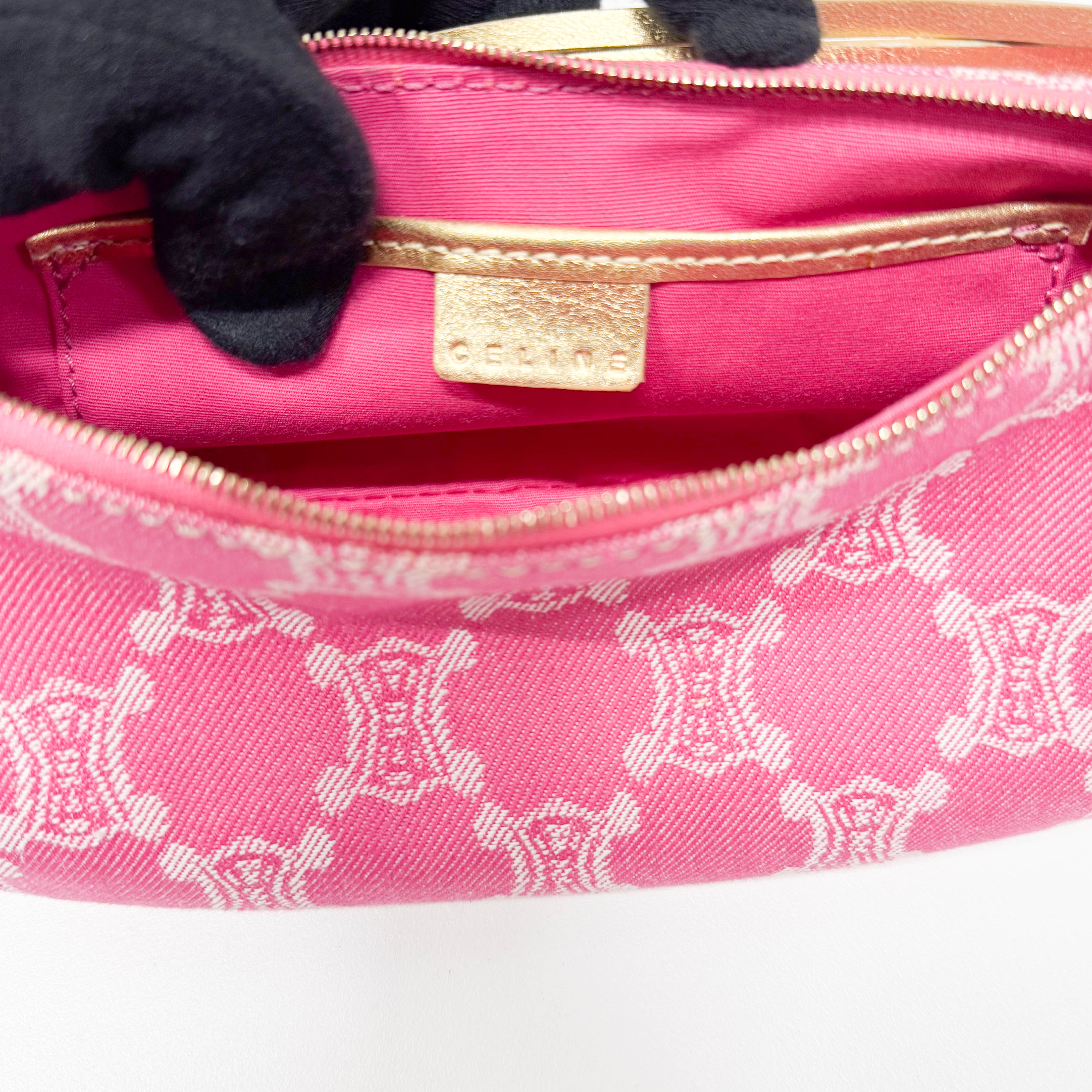 Macadam Small Pink Denim Shoulder Bag