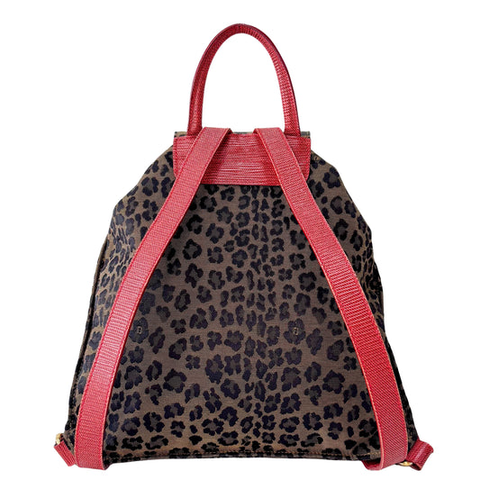 Vintage Leopard Back Pack