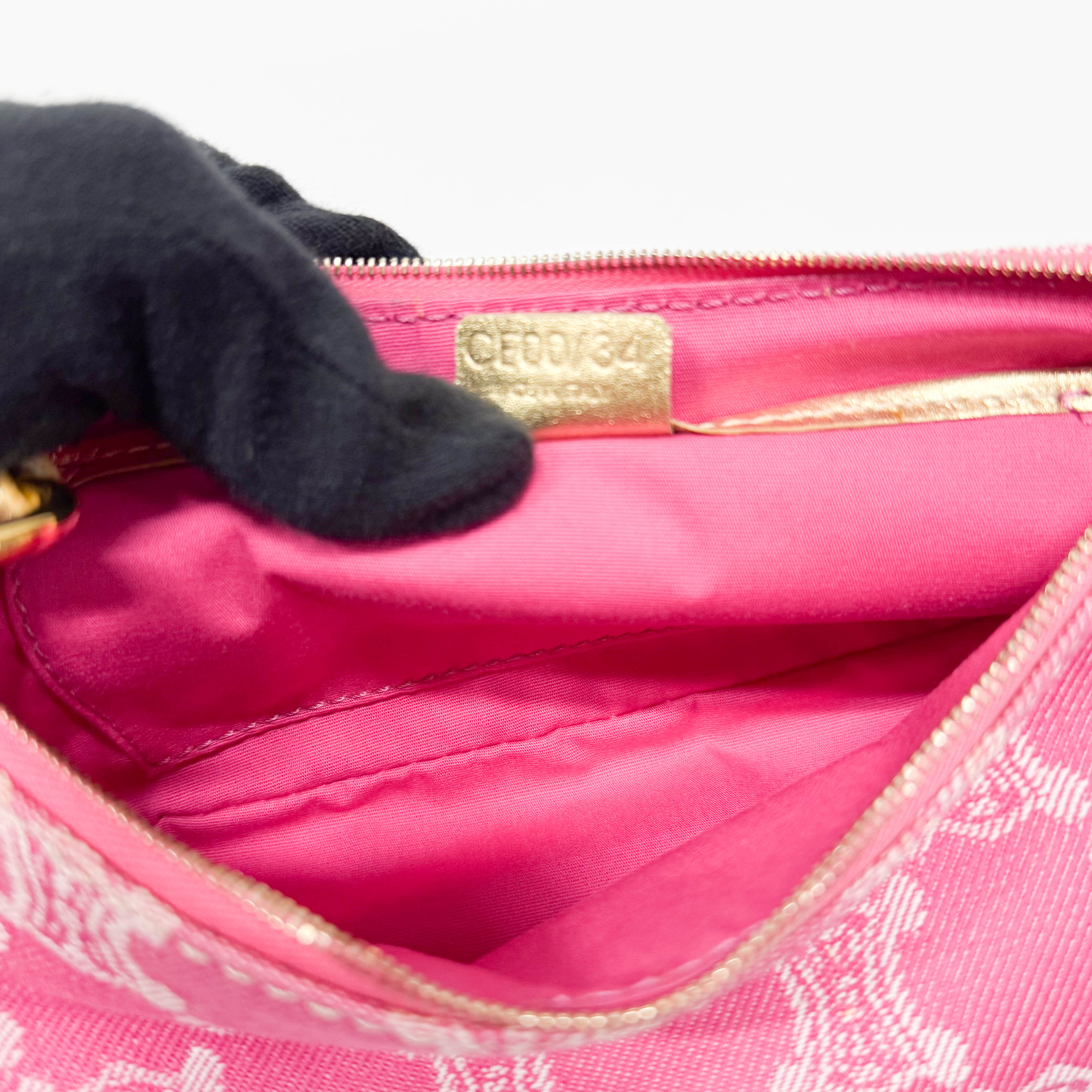 Macadam Small Pink Denim Shoulder Bag