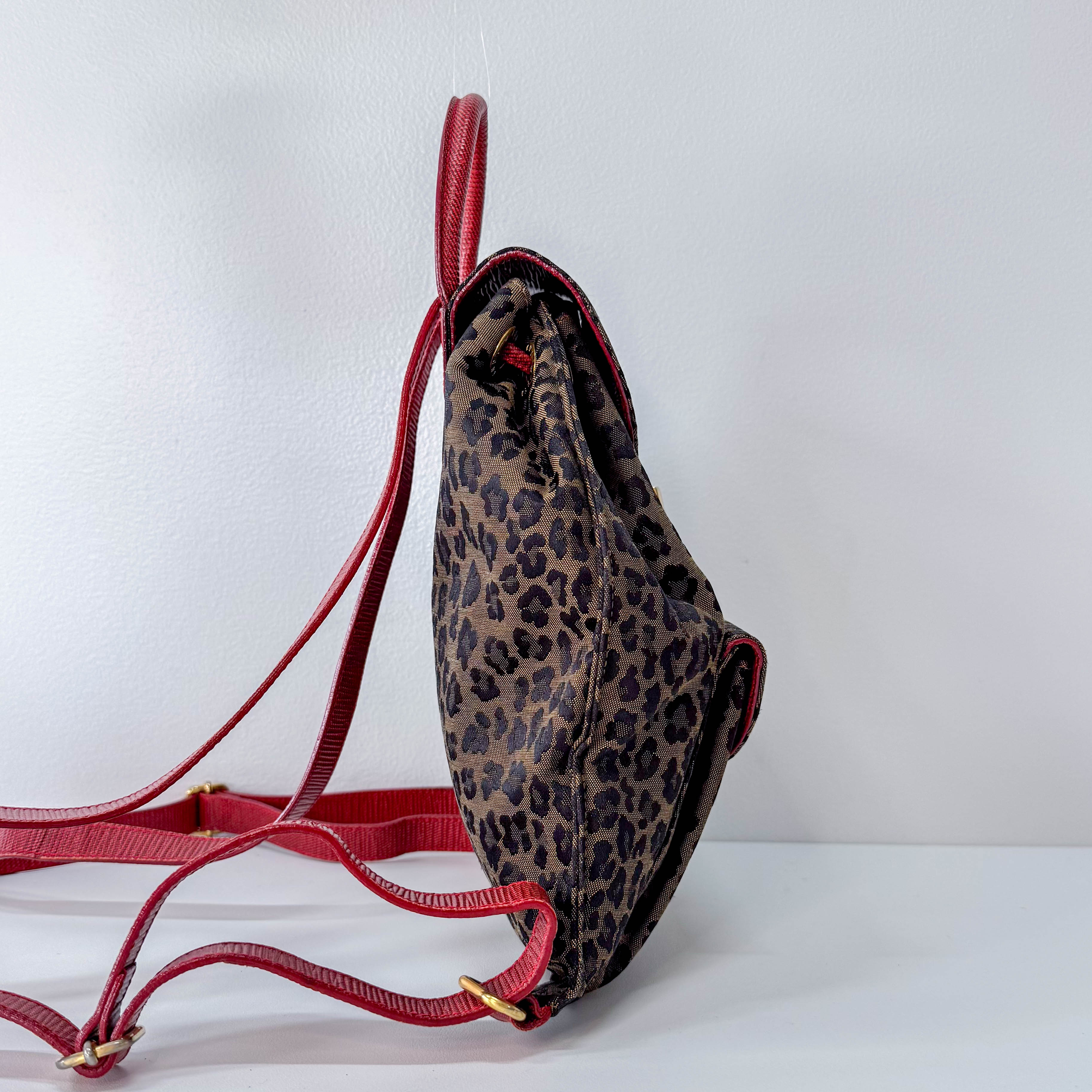 Vintage Leopard Back Pack