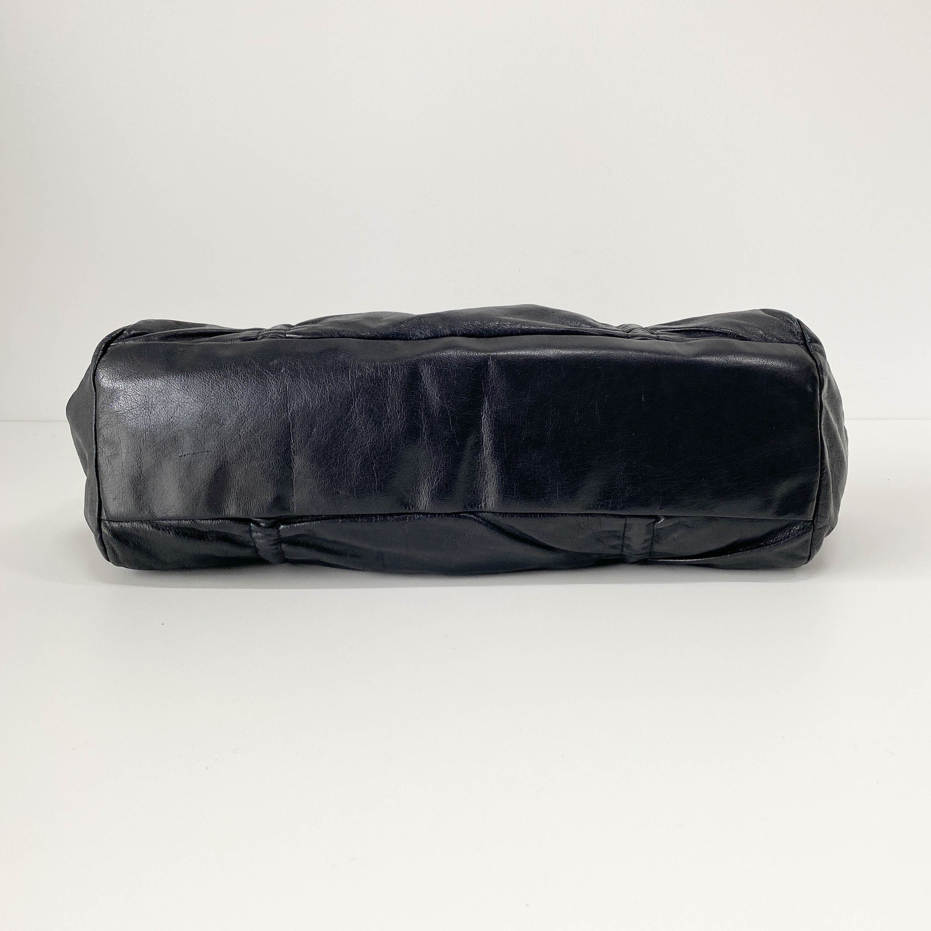 Black Leather Shoulder Bag