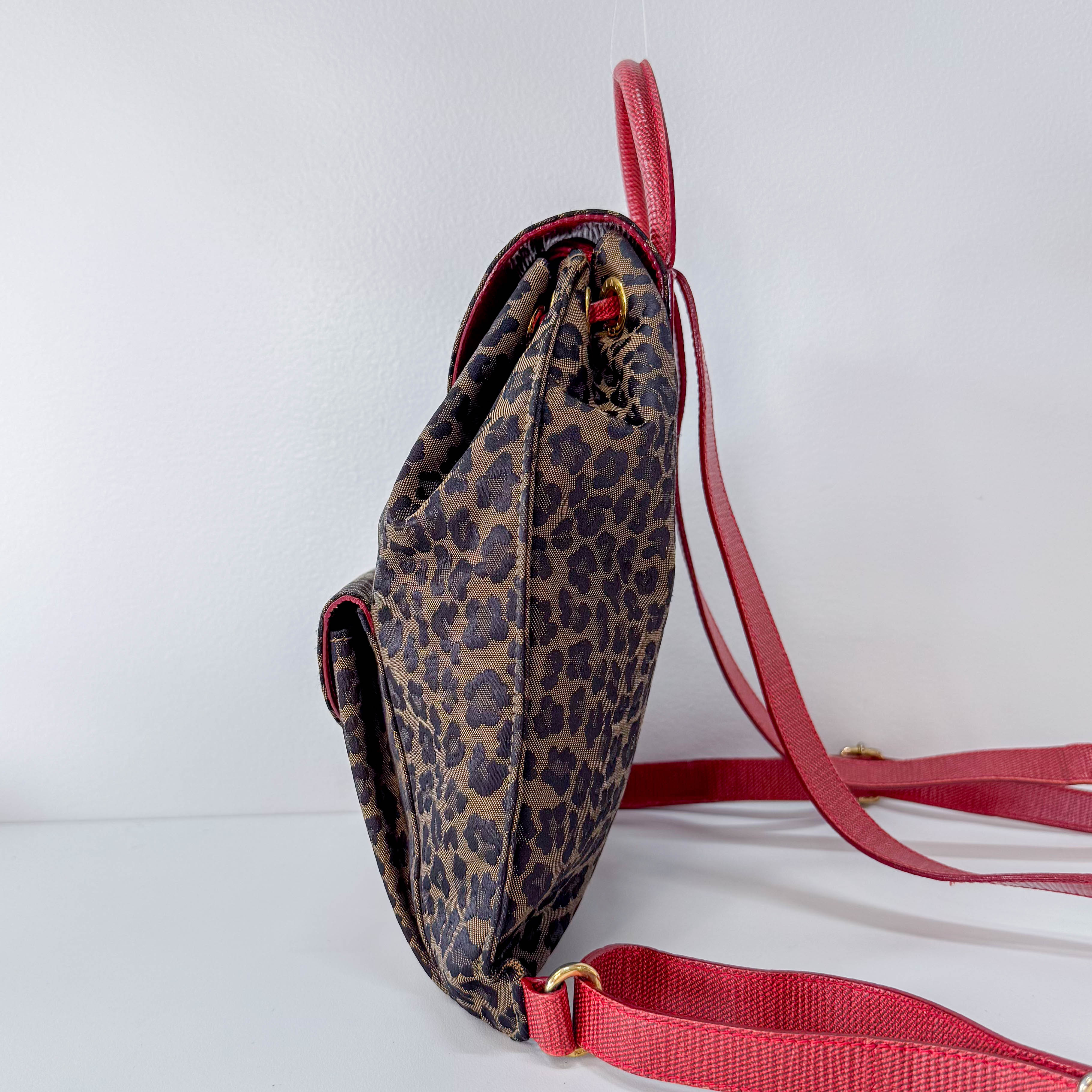 Vintage Leopard Back Pack