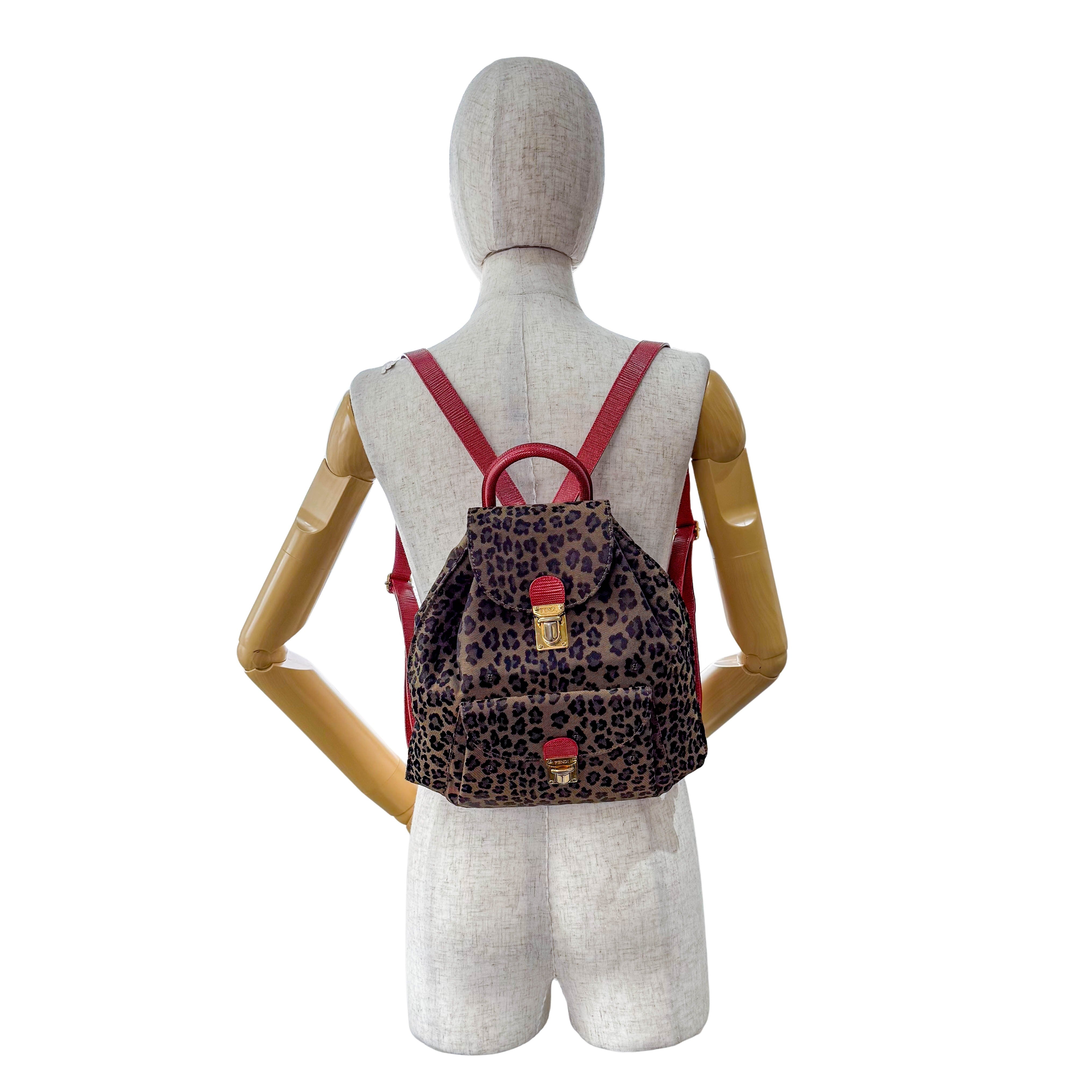 Vintage Leopard Back Pack