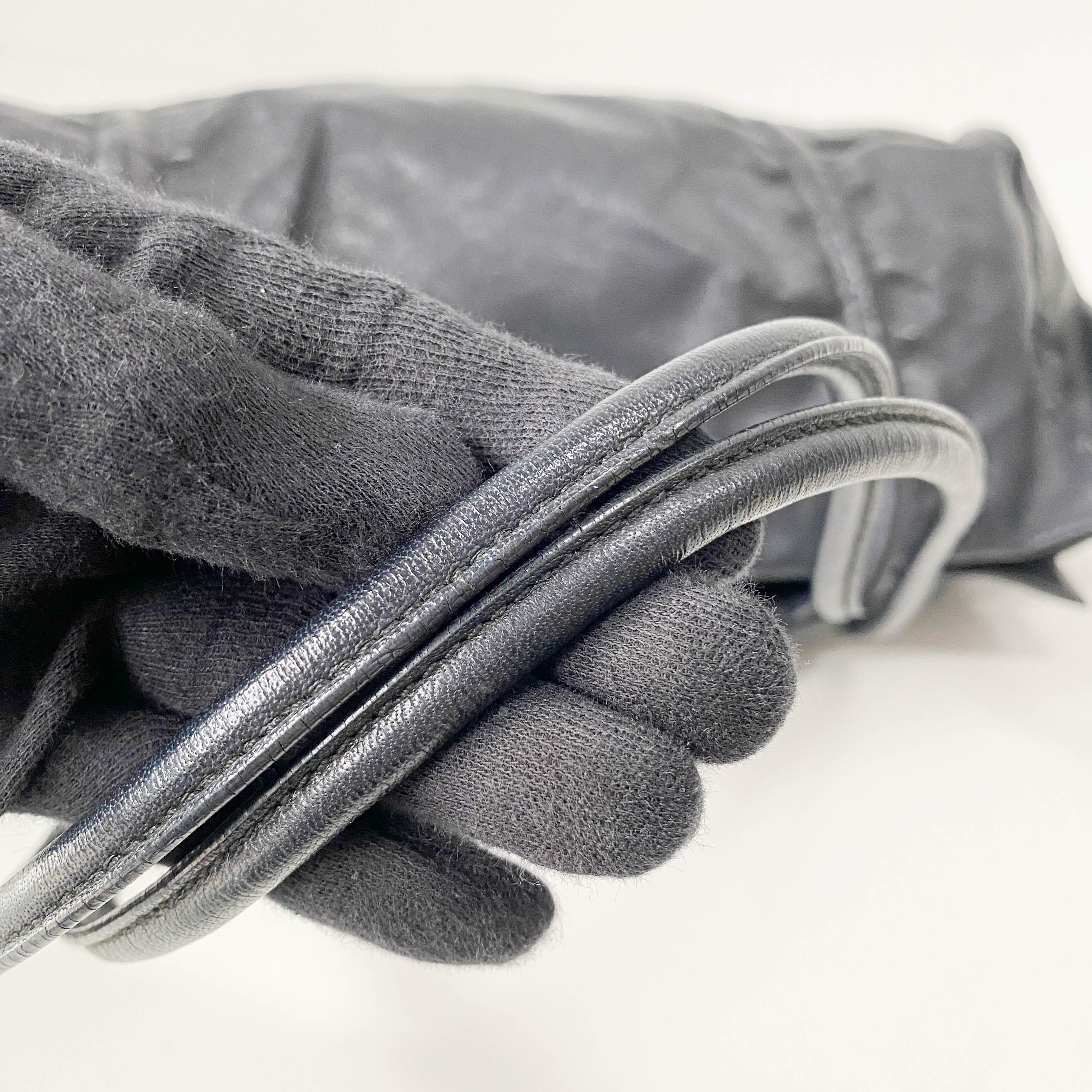 Black Leather Shoulder Bag