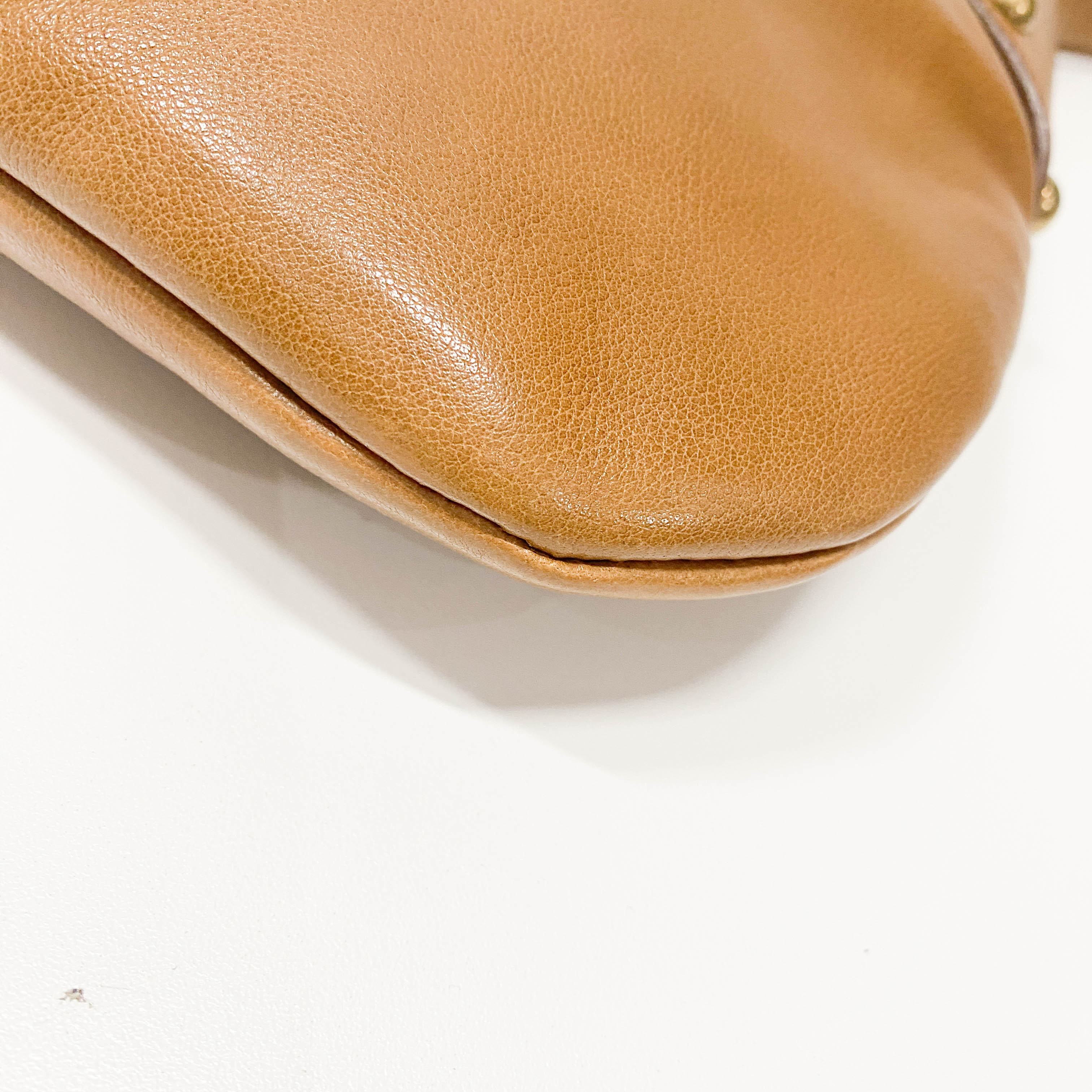 Brown Leather Hobo Shoulder Bag