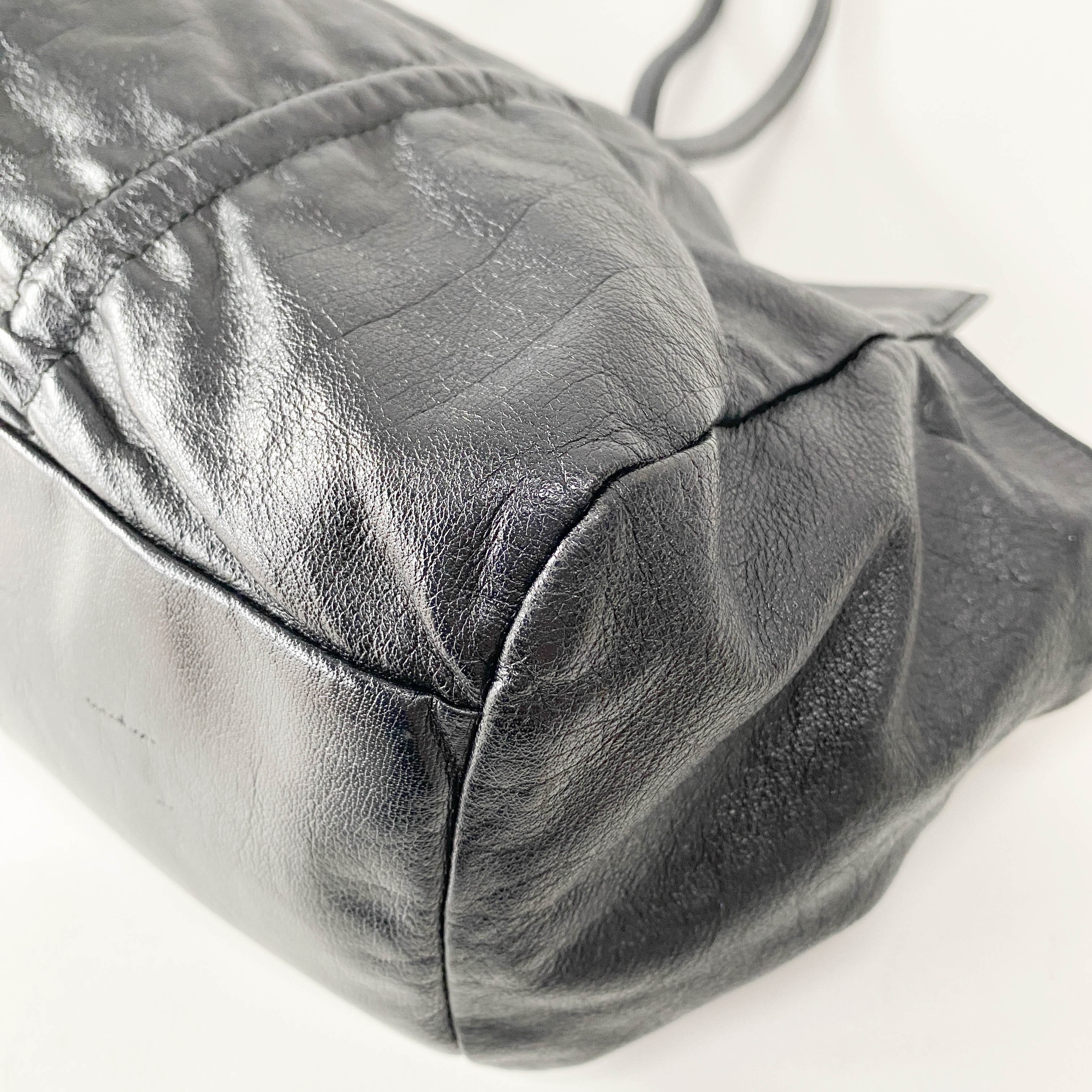 Black Leather Shoulder Bag