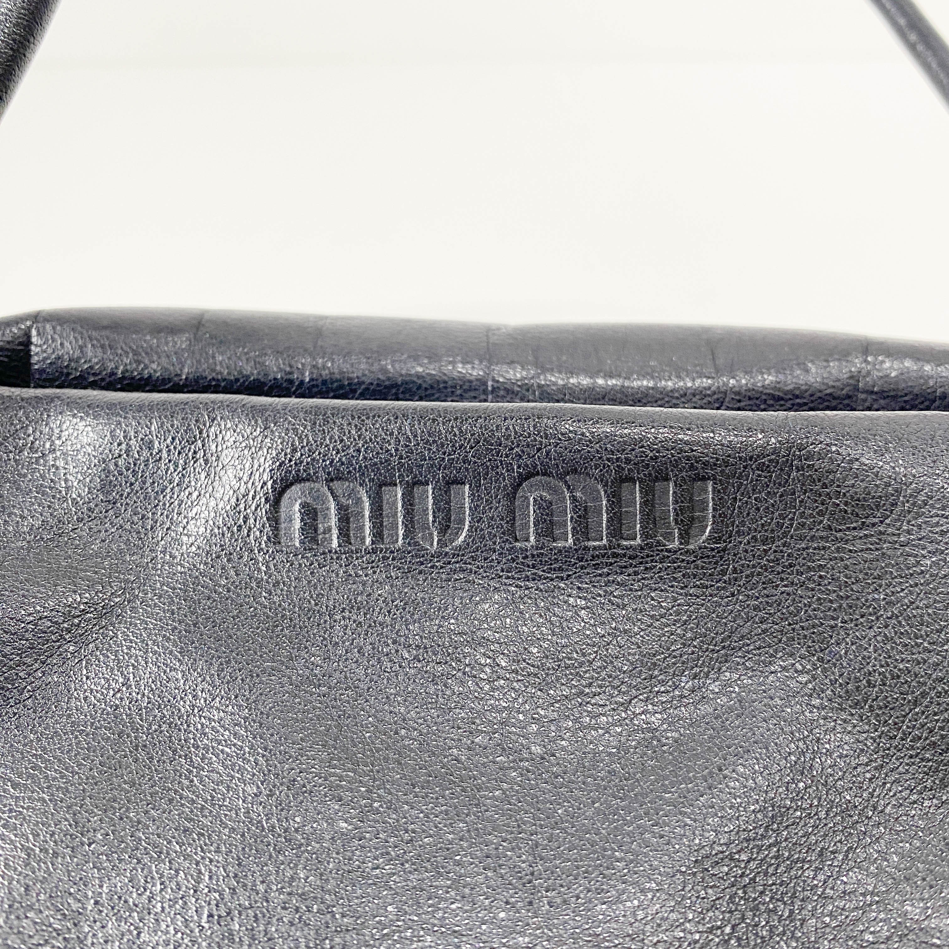 Black Leather Shoulder Bag