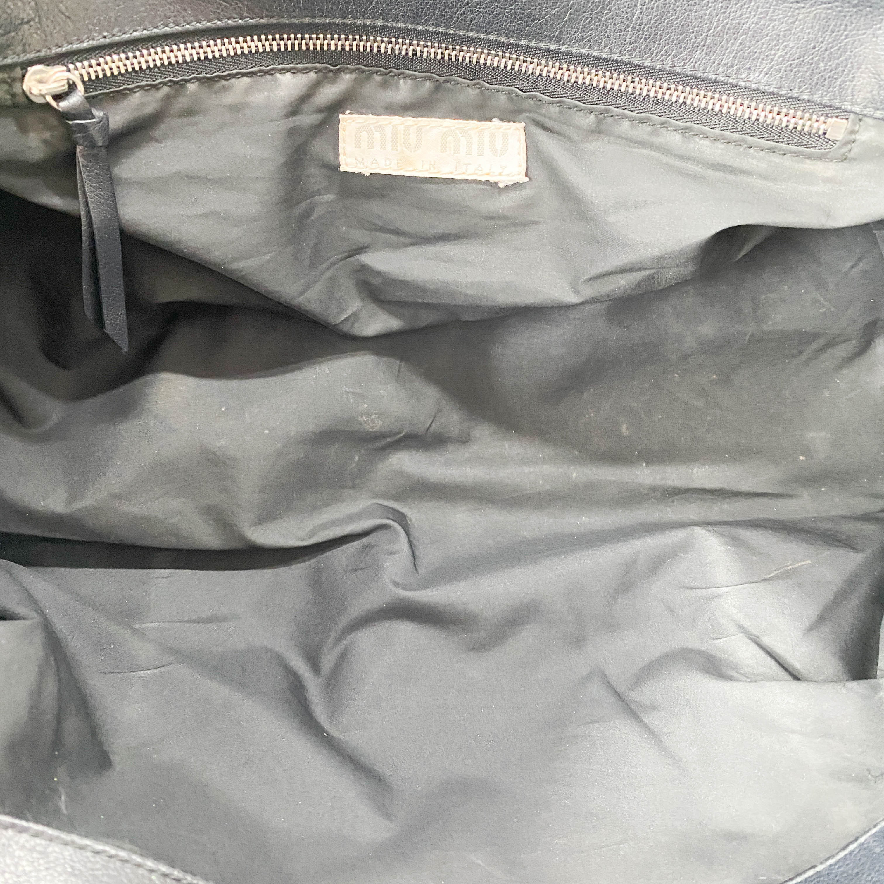 Black Leather Shoulder Bag