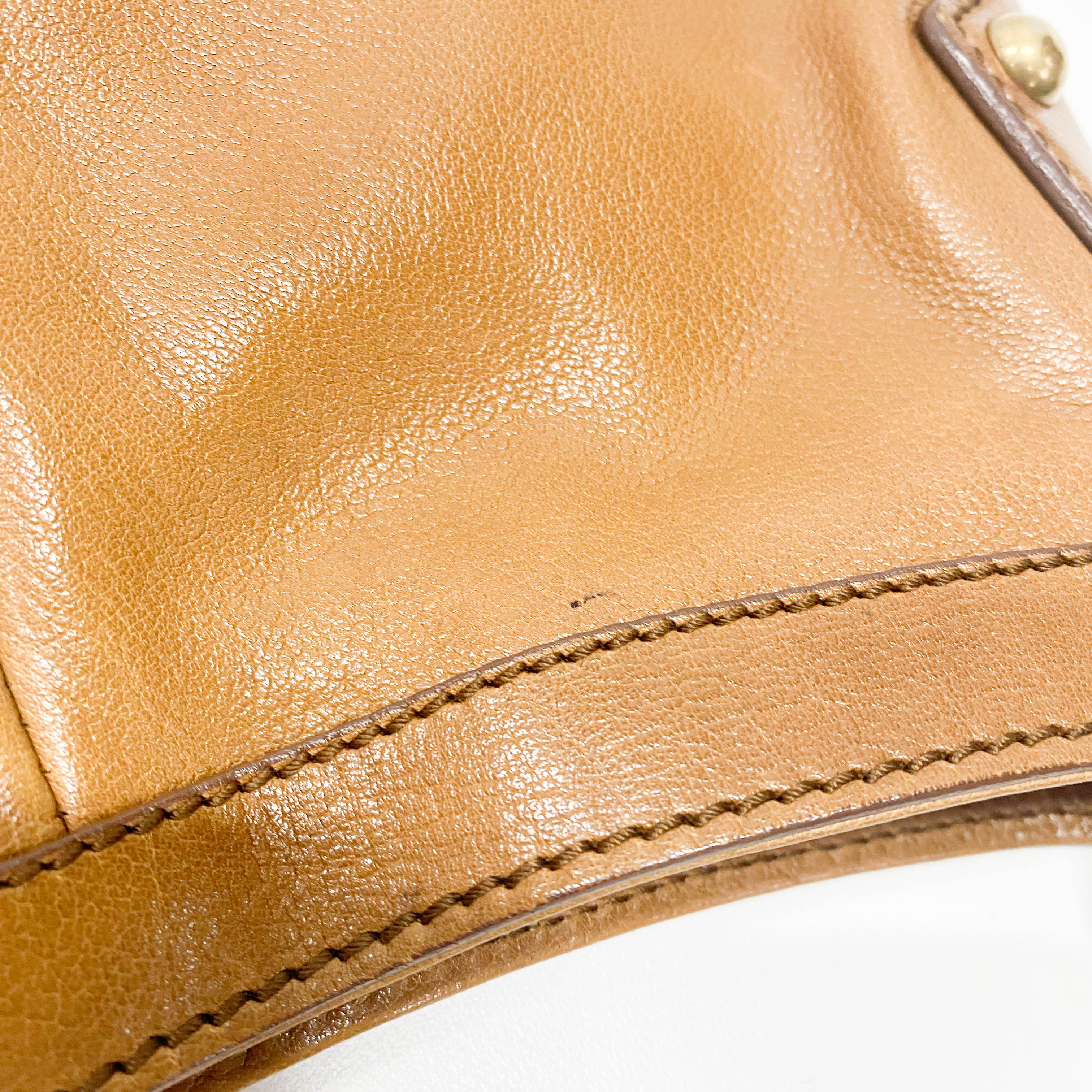 Brown Leather Hobo Shoulder Bag