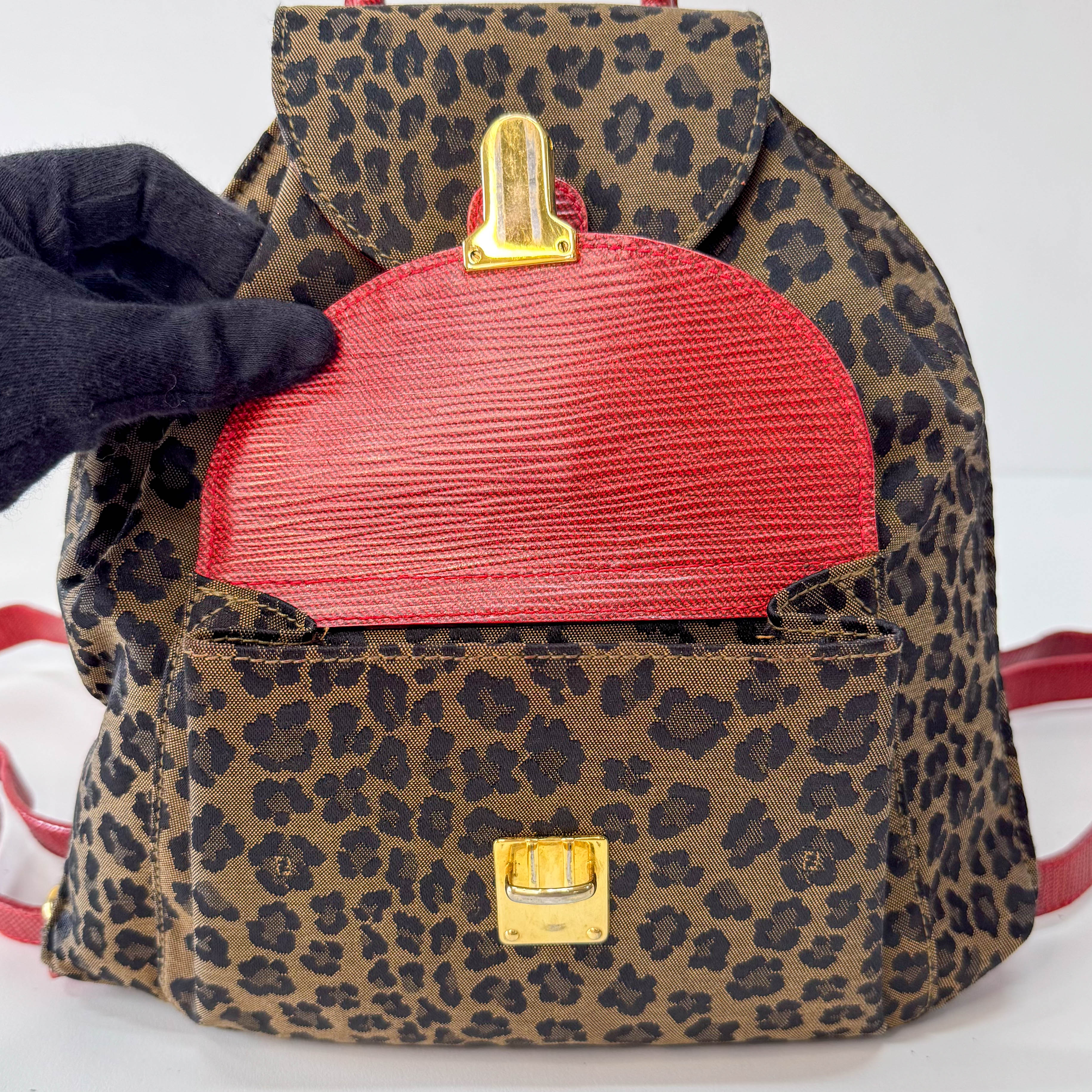 Vintage Leopard Back Pack