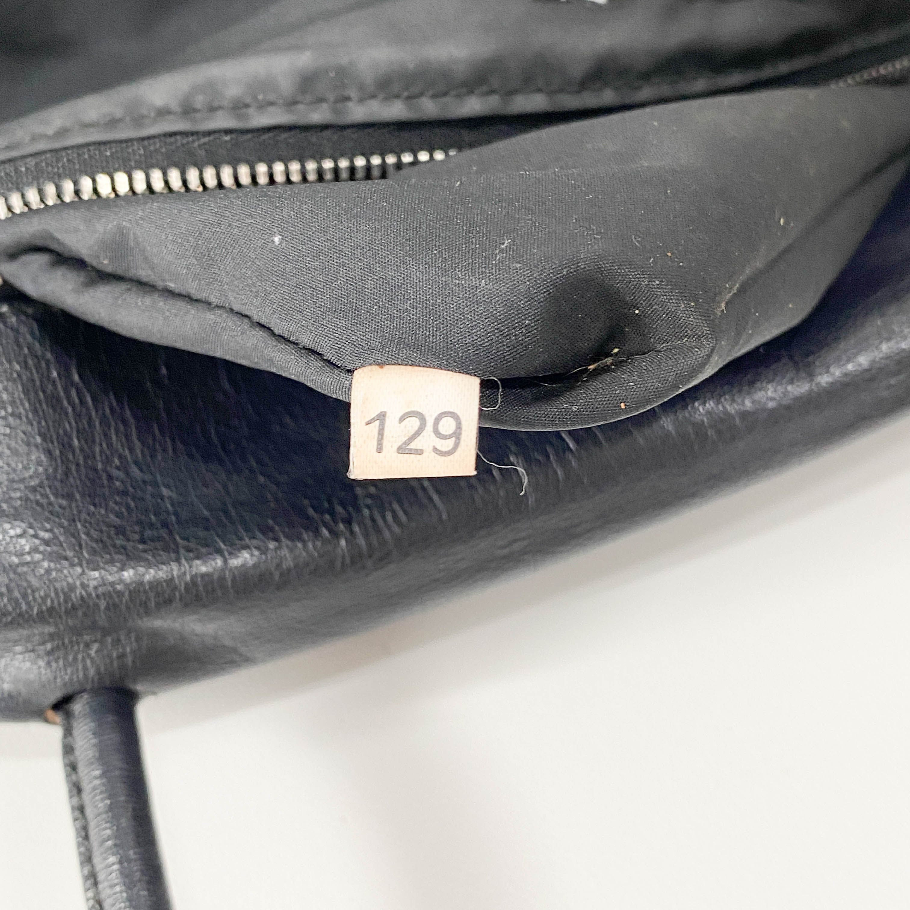 Black Leather Shoulder Bag