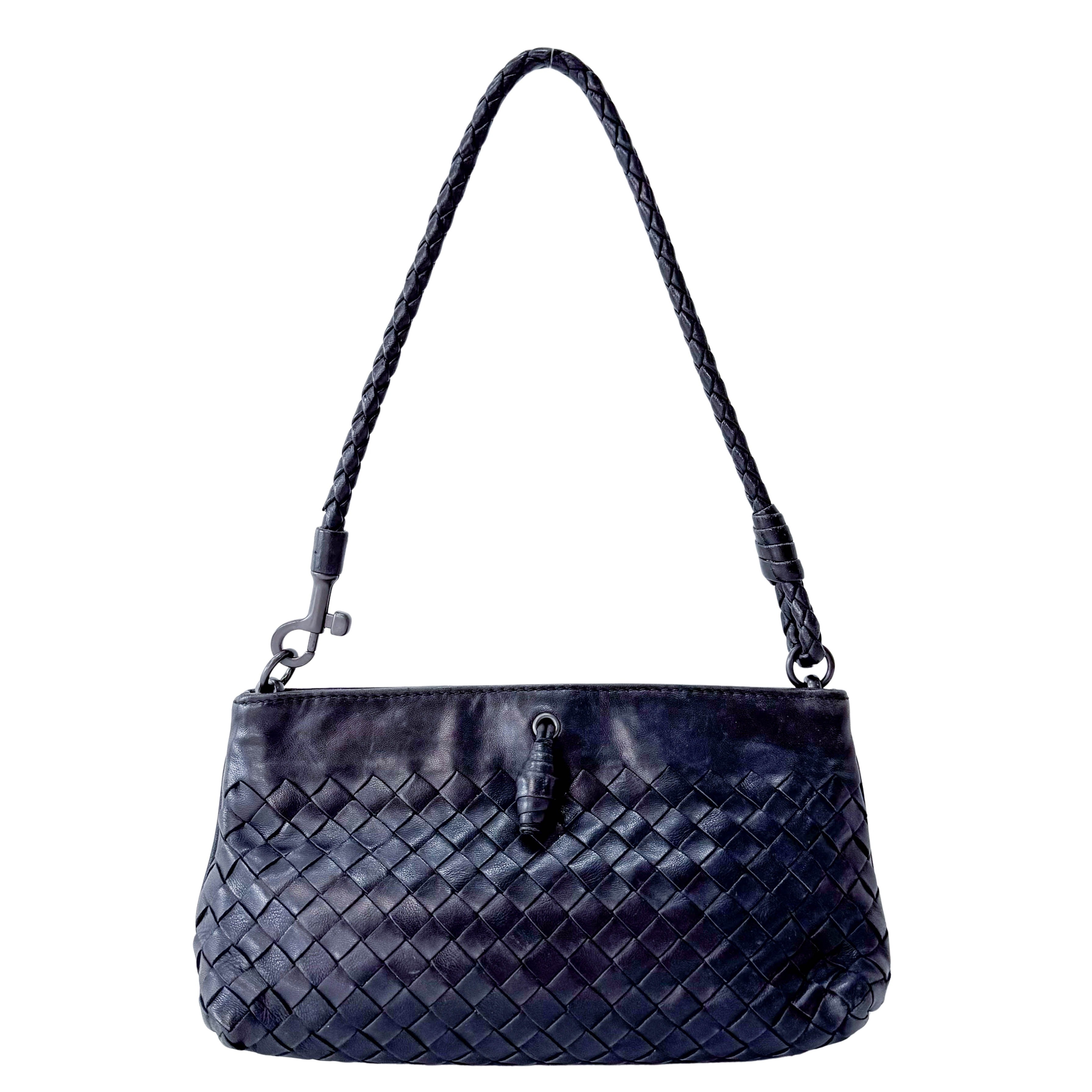 Intrecciato Black Bag