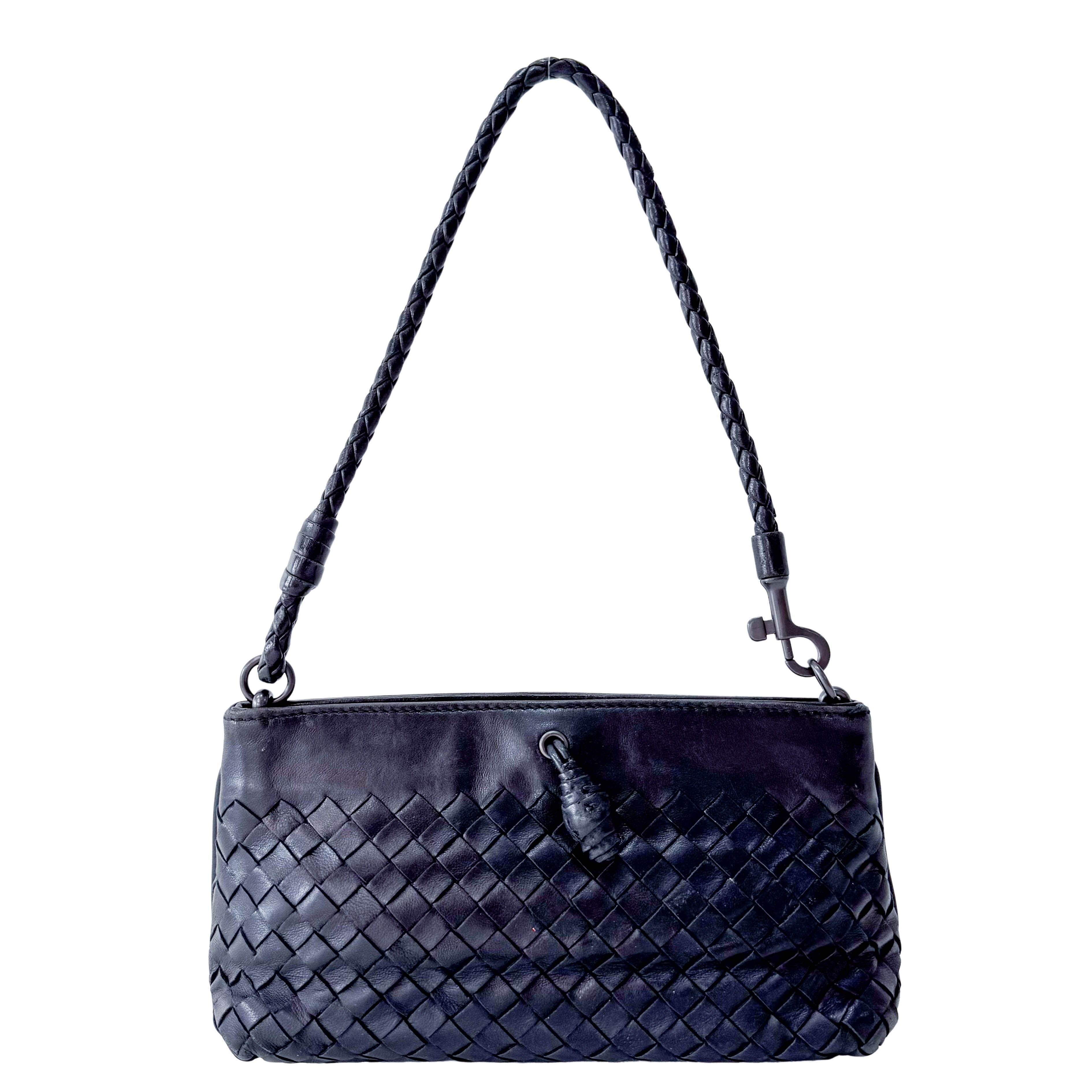 Intrecciato Black Bag