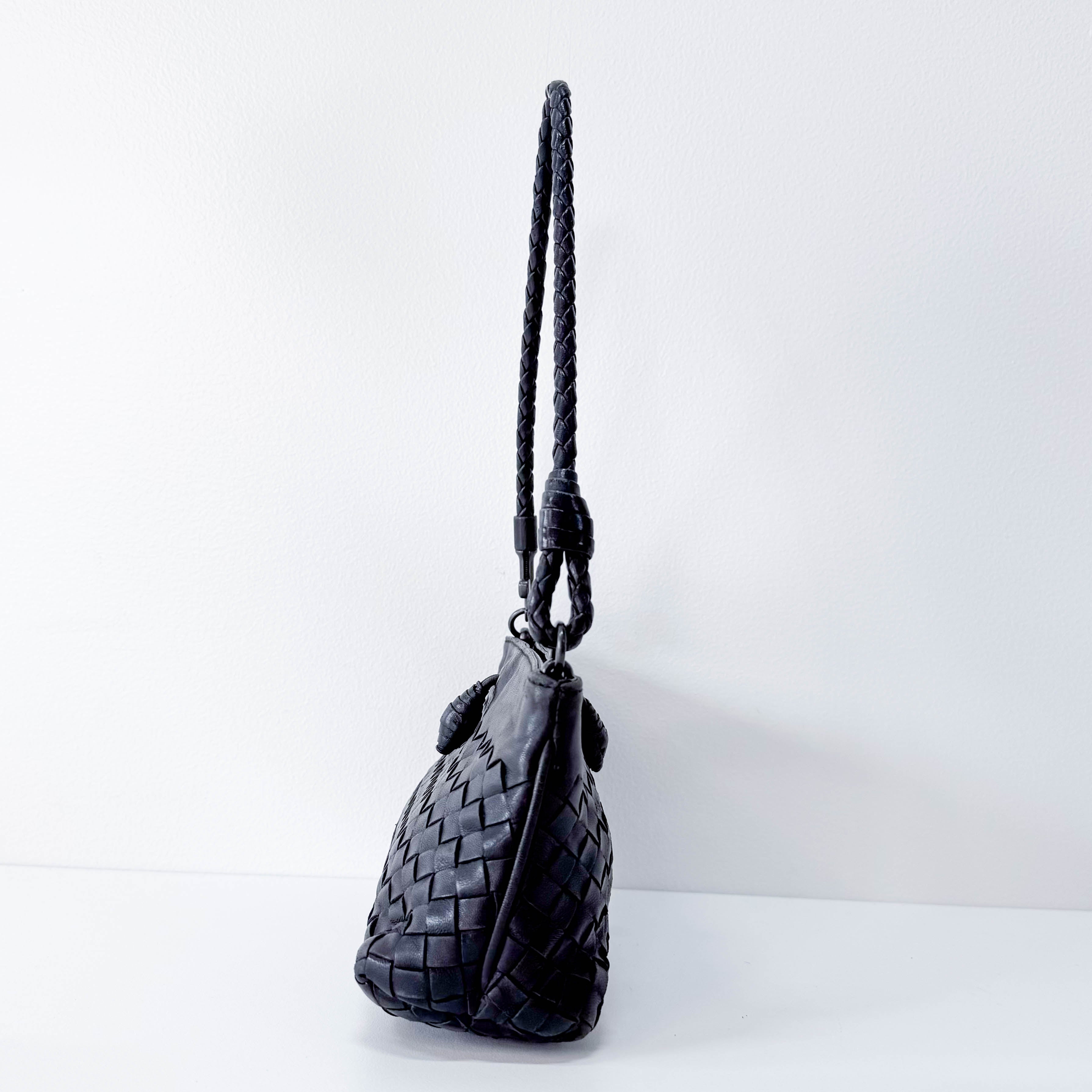 Intrecciato Black Bag