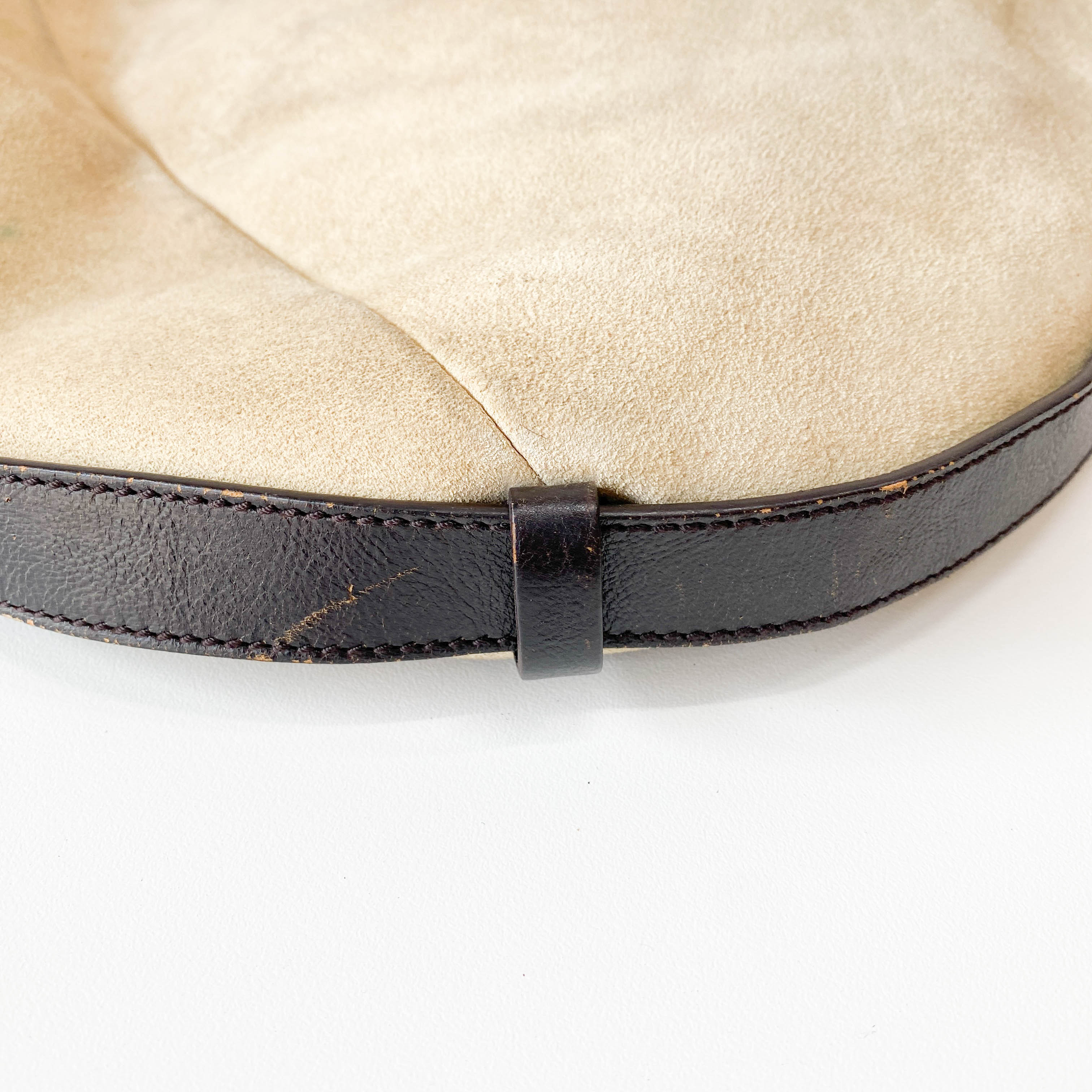 Mombasa Beige Suede Shoulder Bag