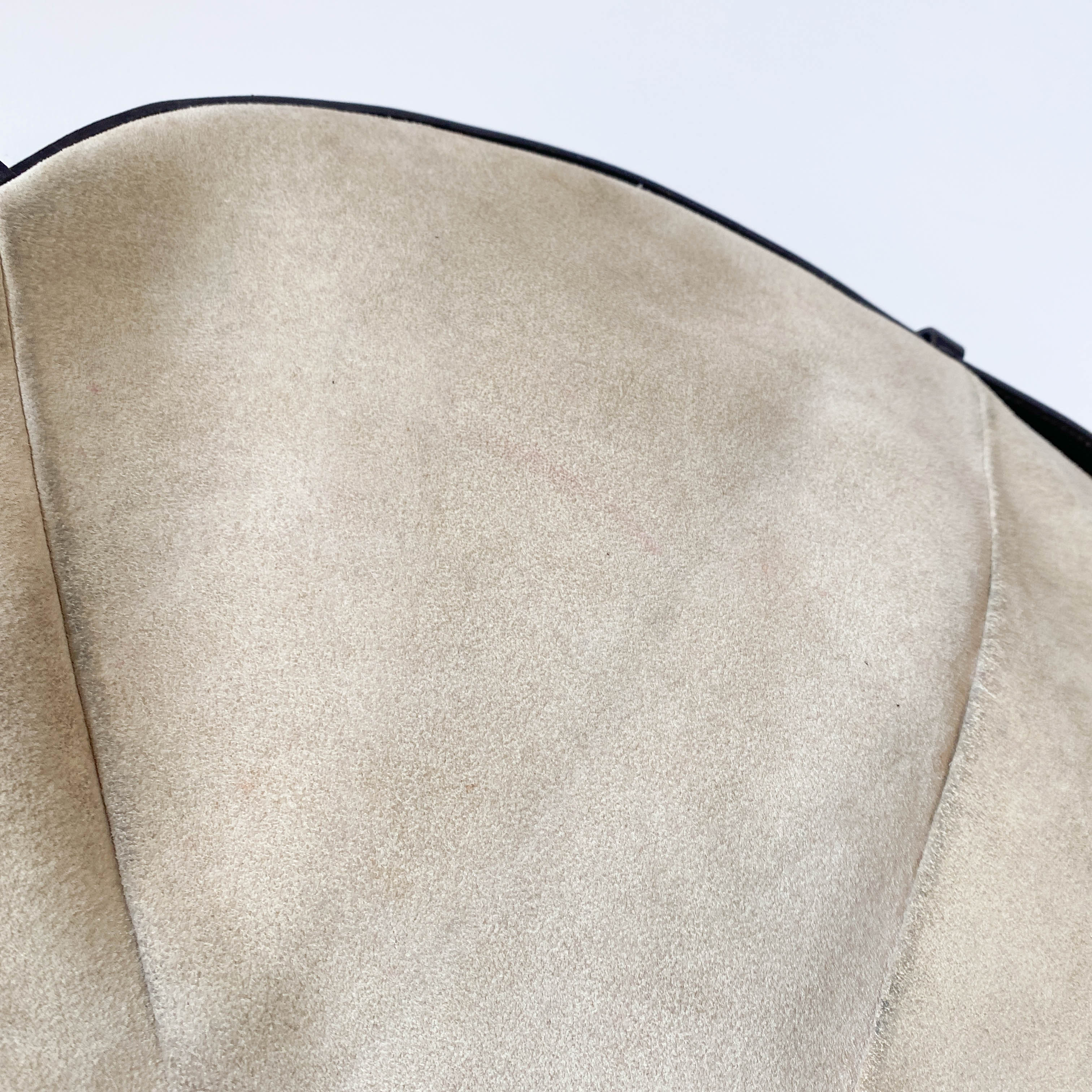 Mombasa Beige Suede Shoulder Bag