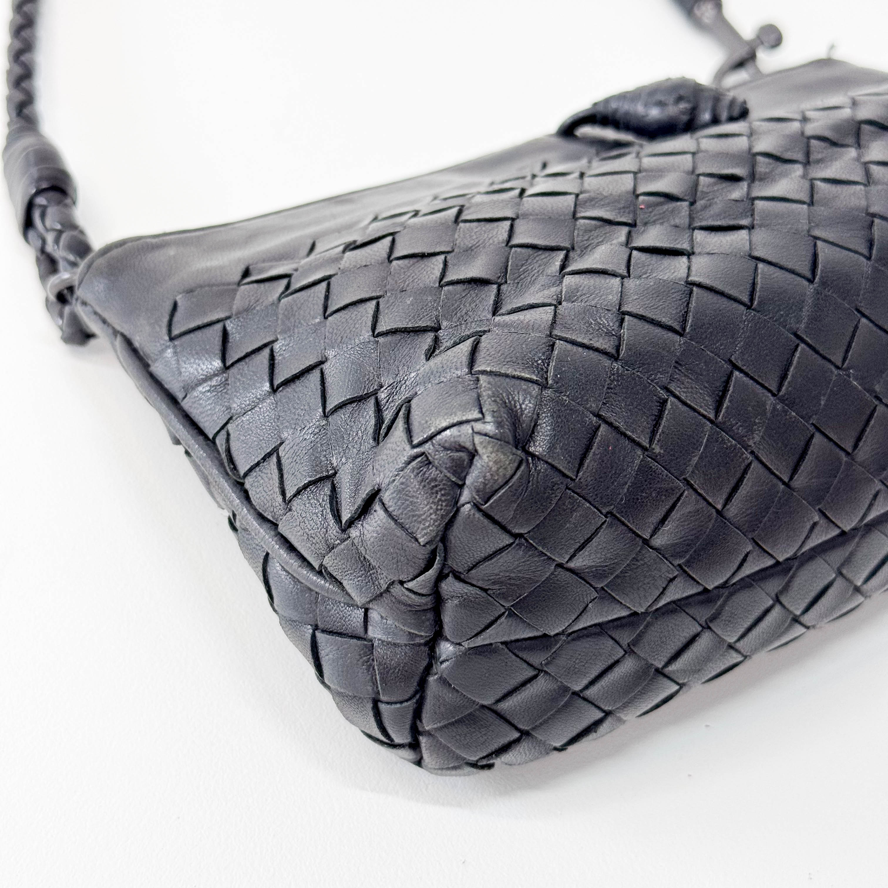 Intrecciato Black Bag