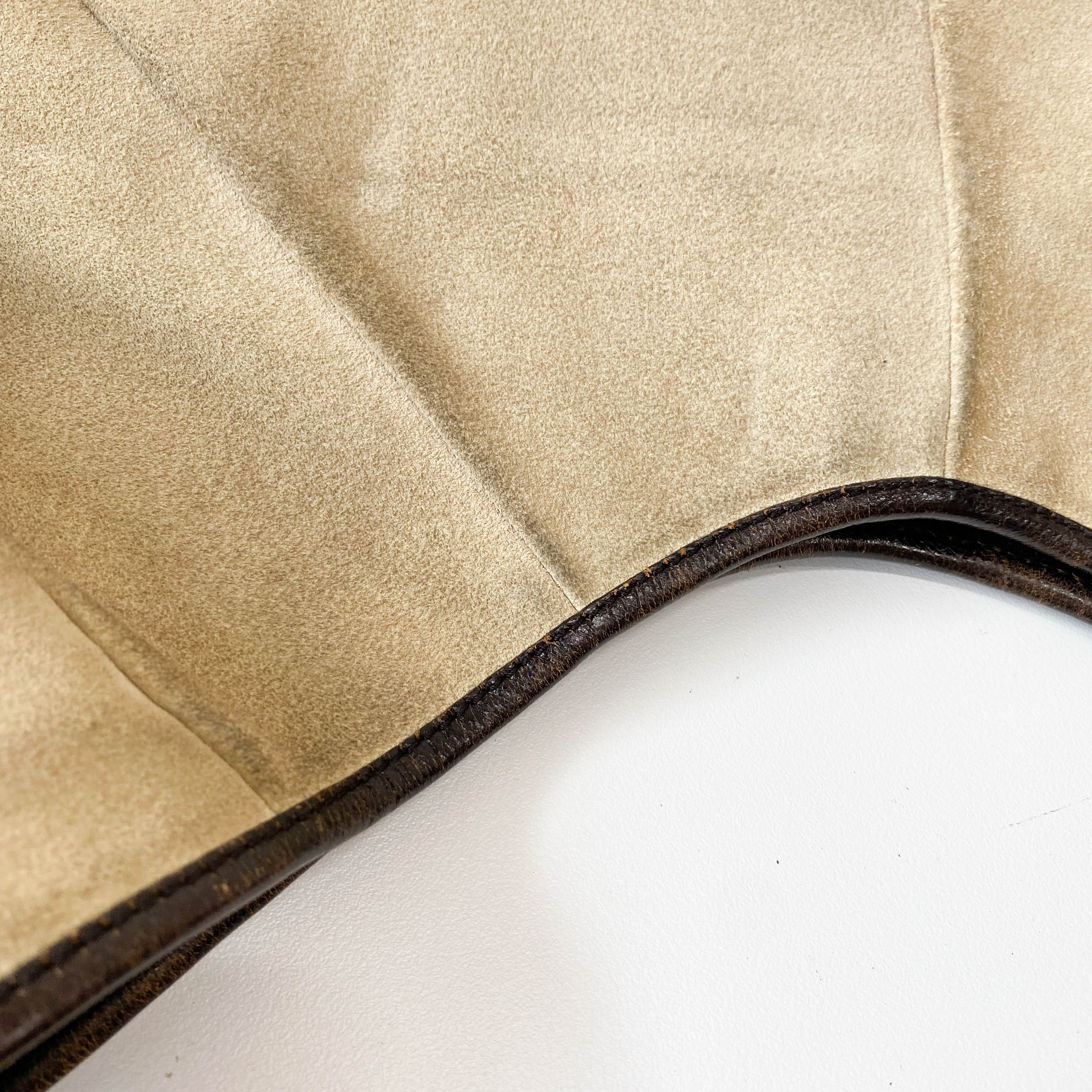 Mombasa Beige Suede Shoulder Bag