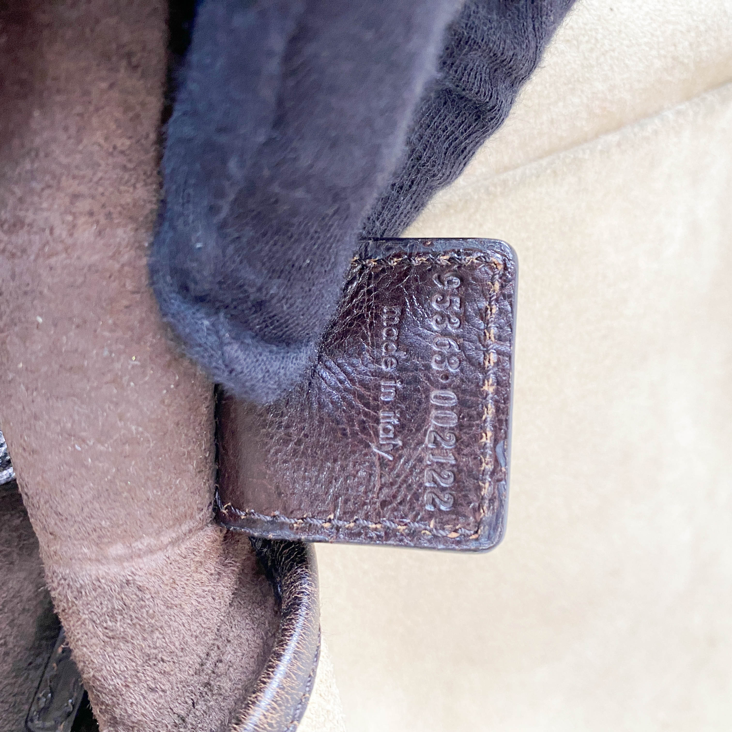 Mombasa Beige Suede Shoulder Bag