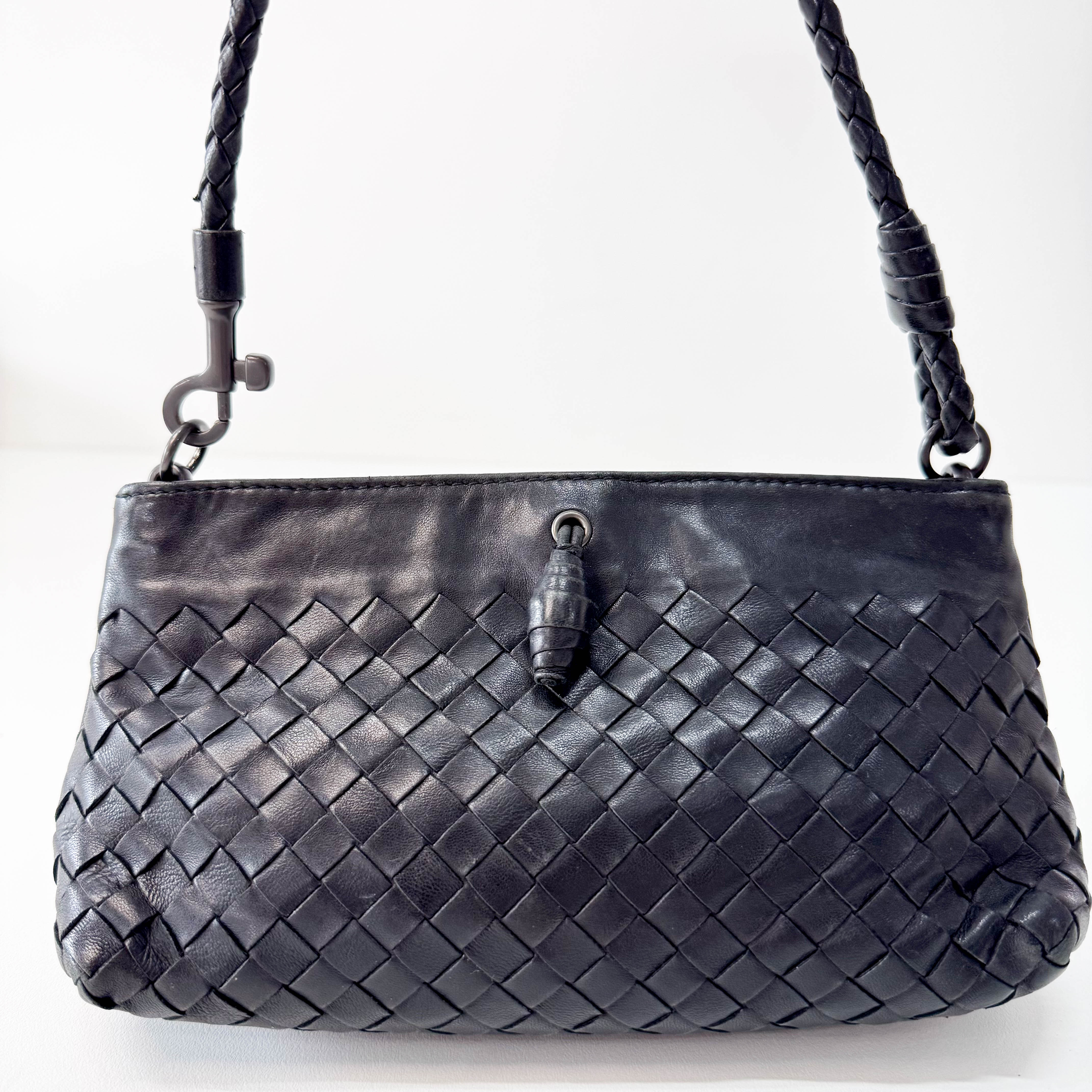 Intrecciato Black Bag