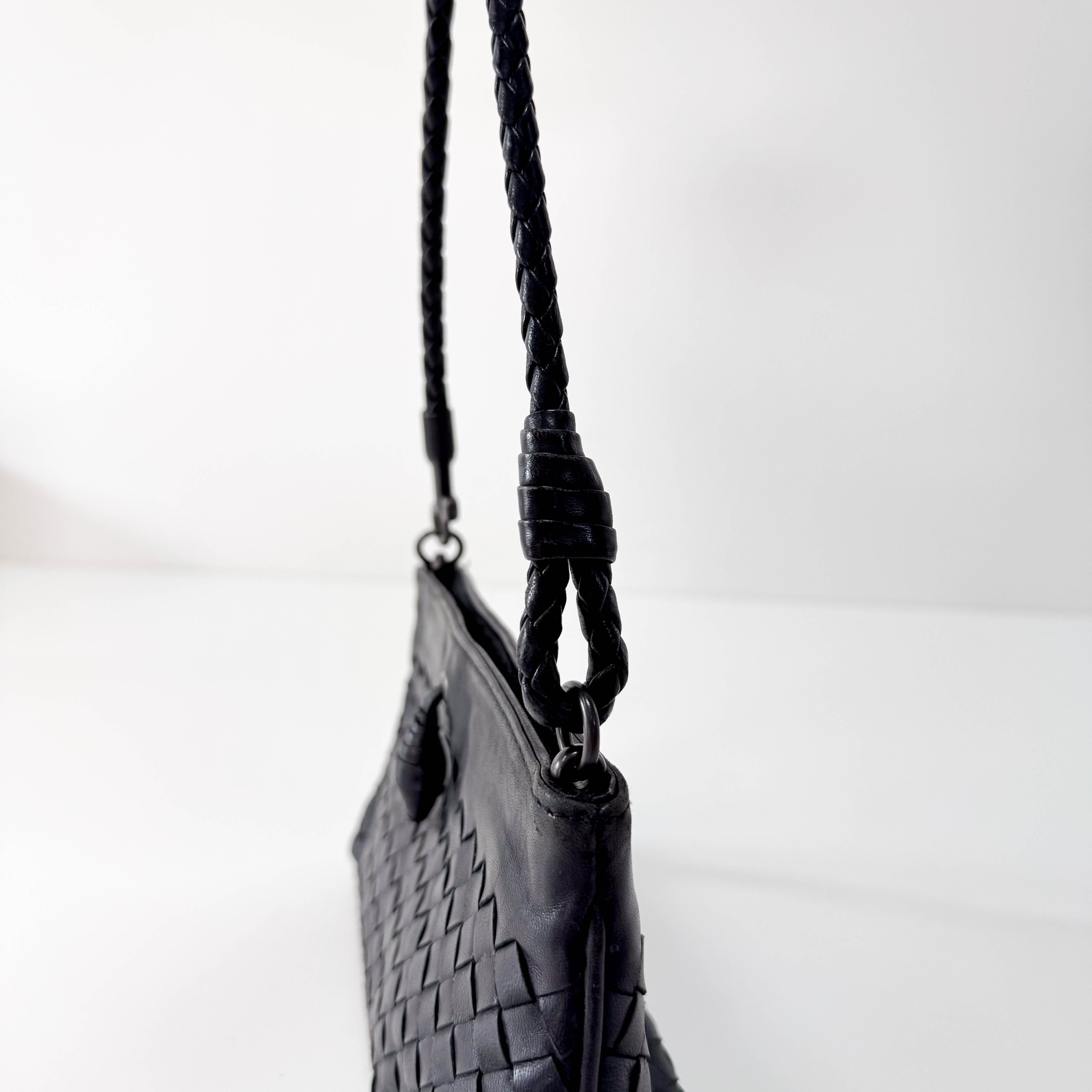 Intrecciato Black Bag