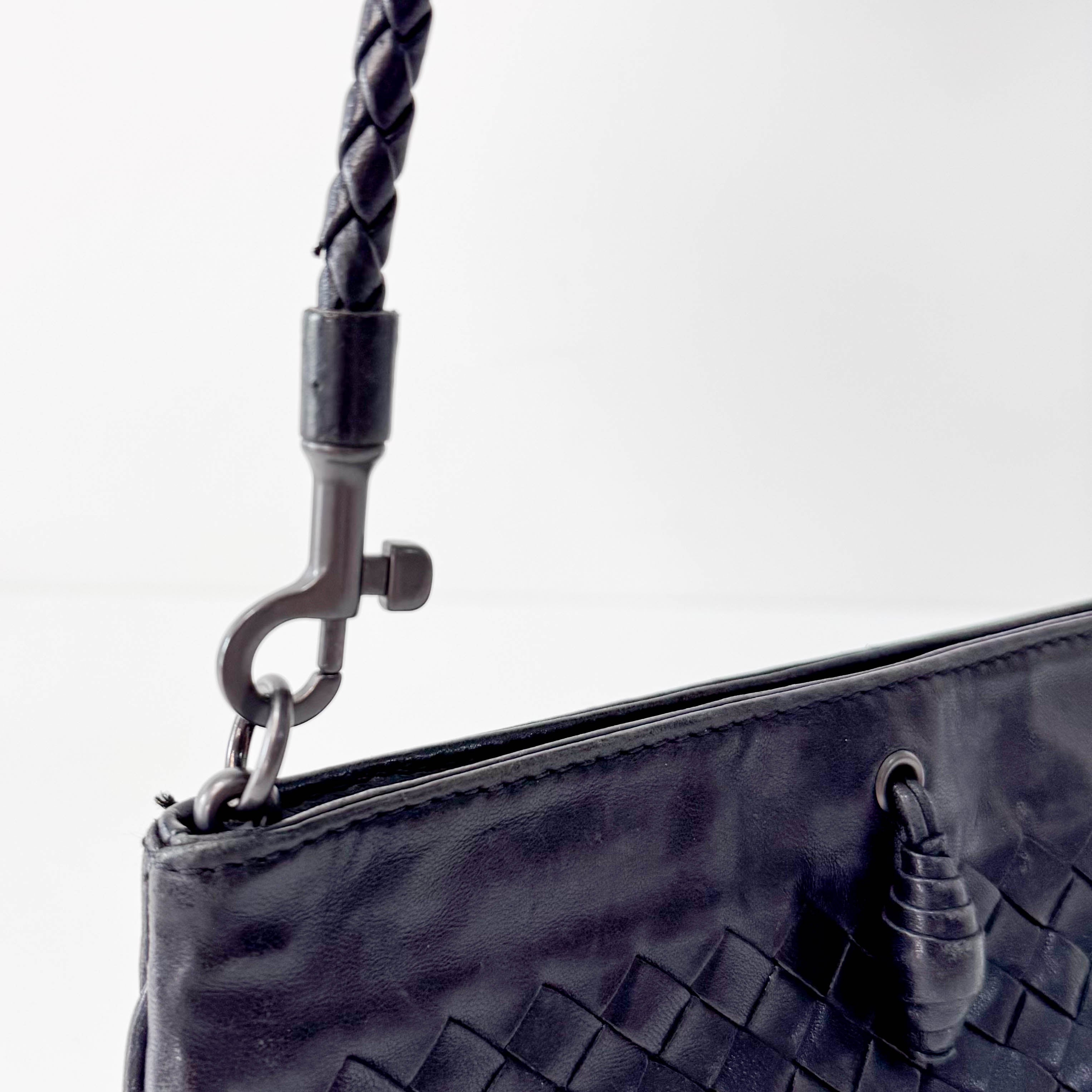 Intrecciato Black Bag