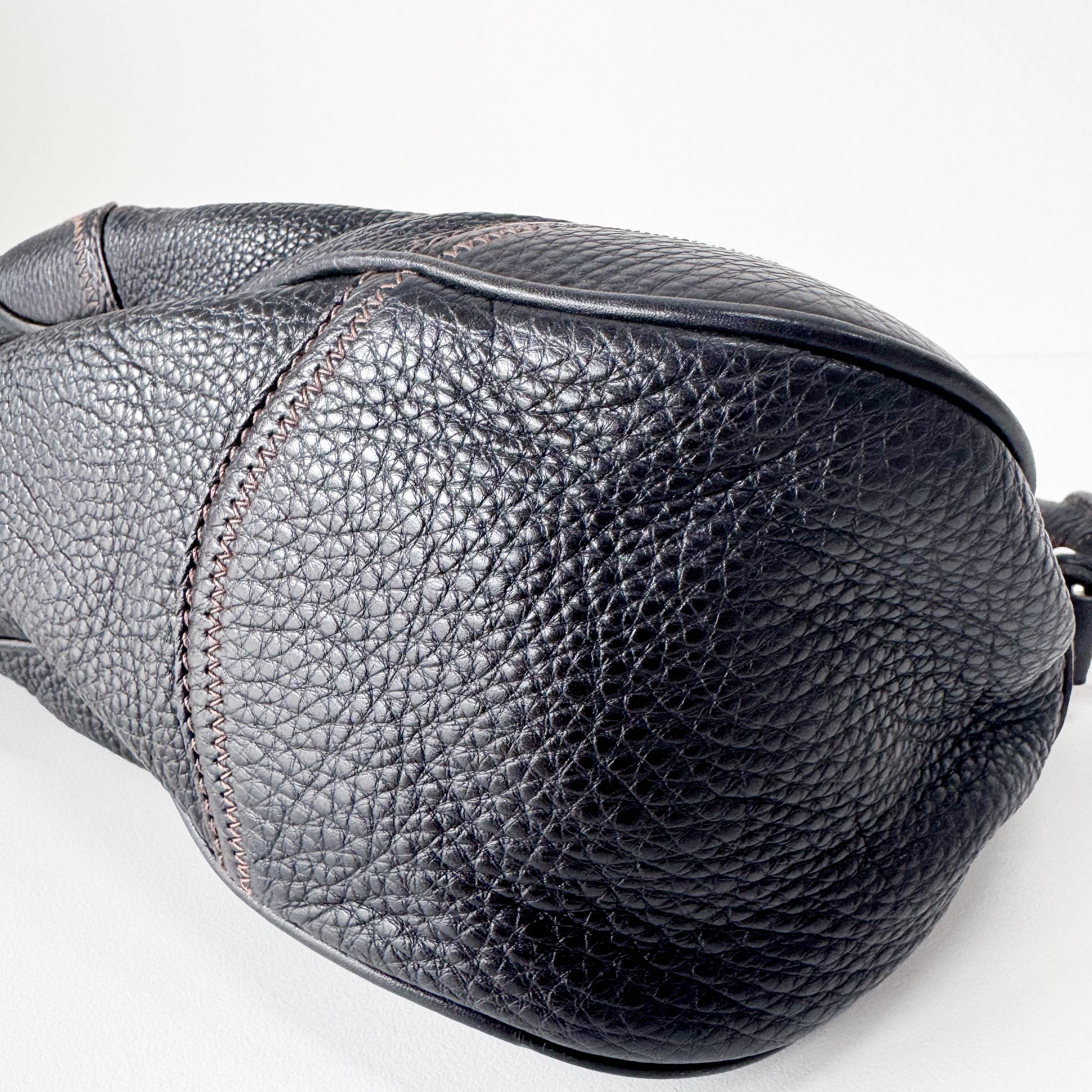 Black Leather Shoulder Bag