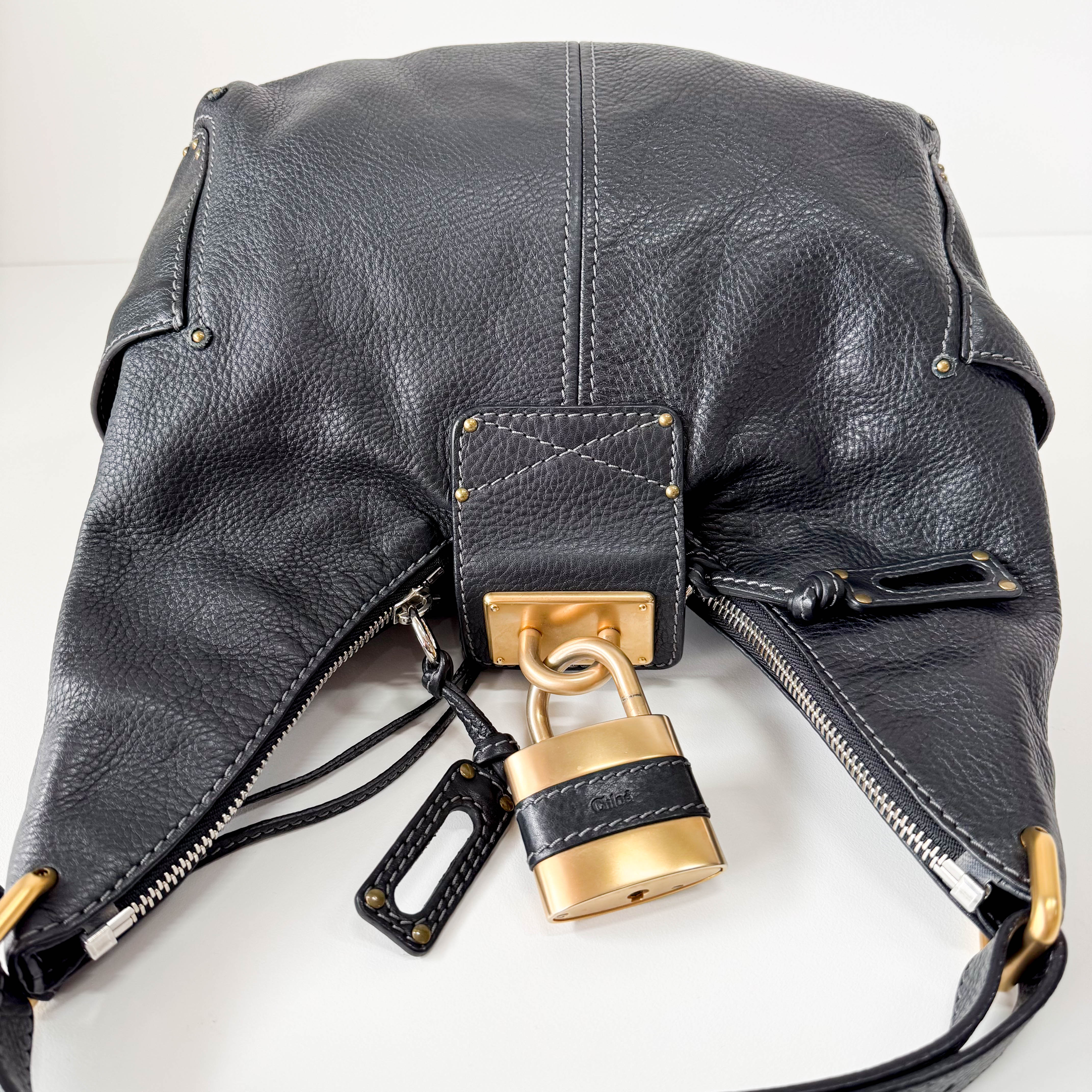 Paddington Black leather Hobo Shoulder Bag