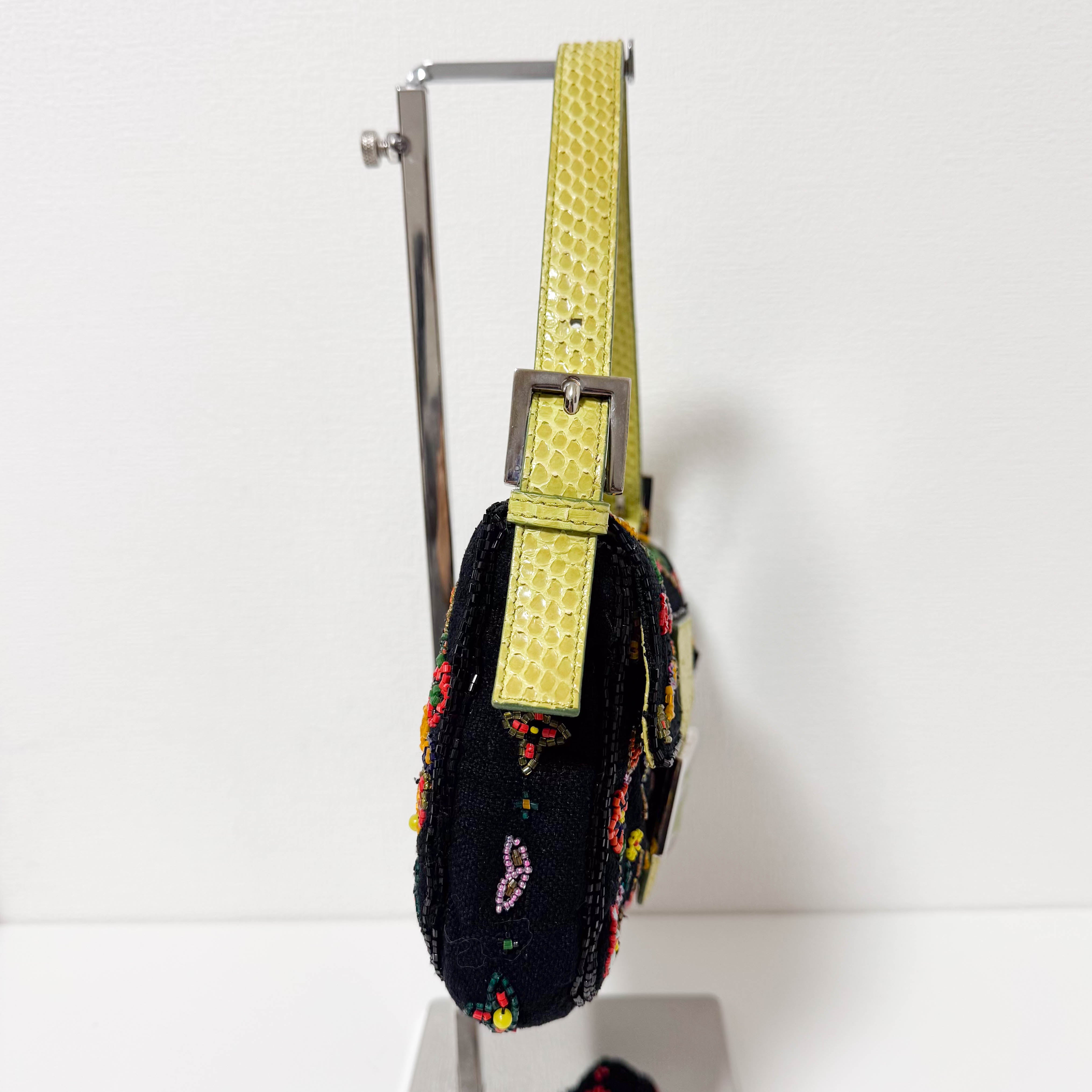 Baguette Floral Pattern Beads Embroidered