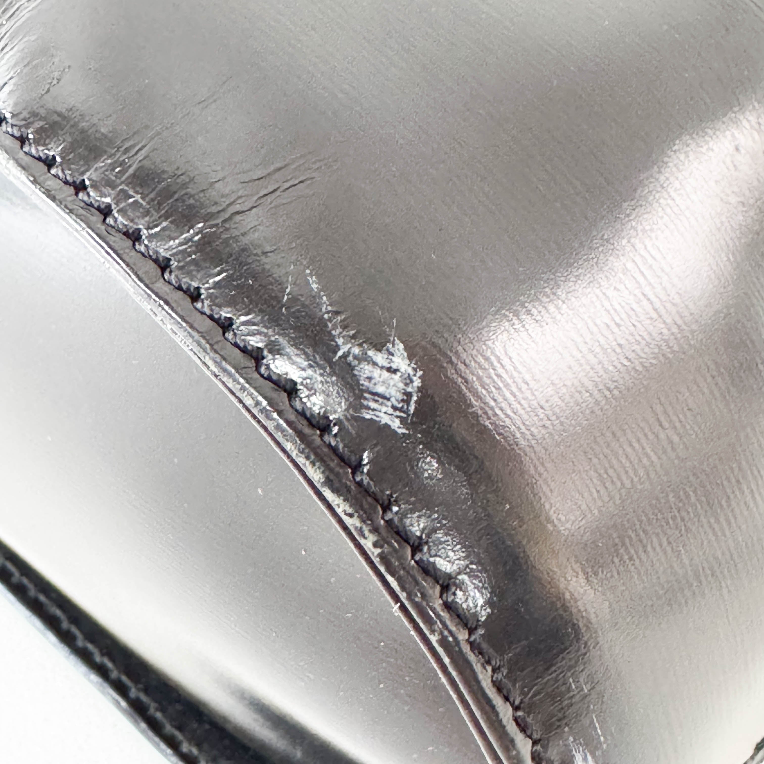 YSL Black Leather Top Handle Bag