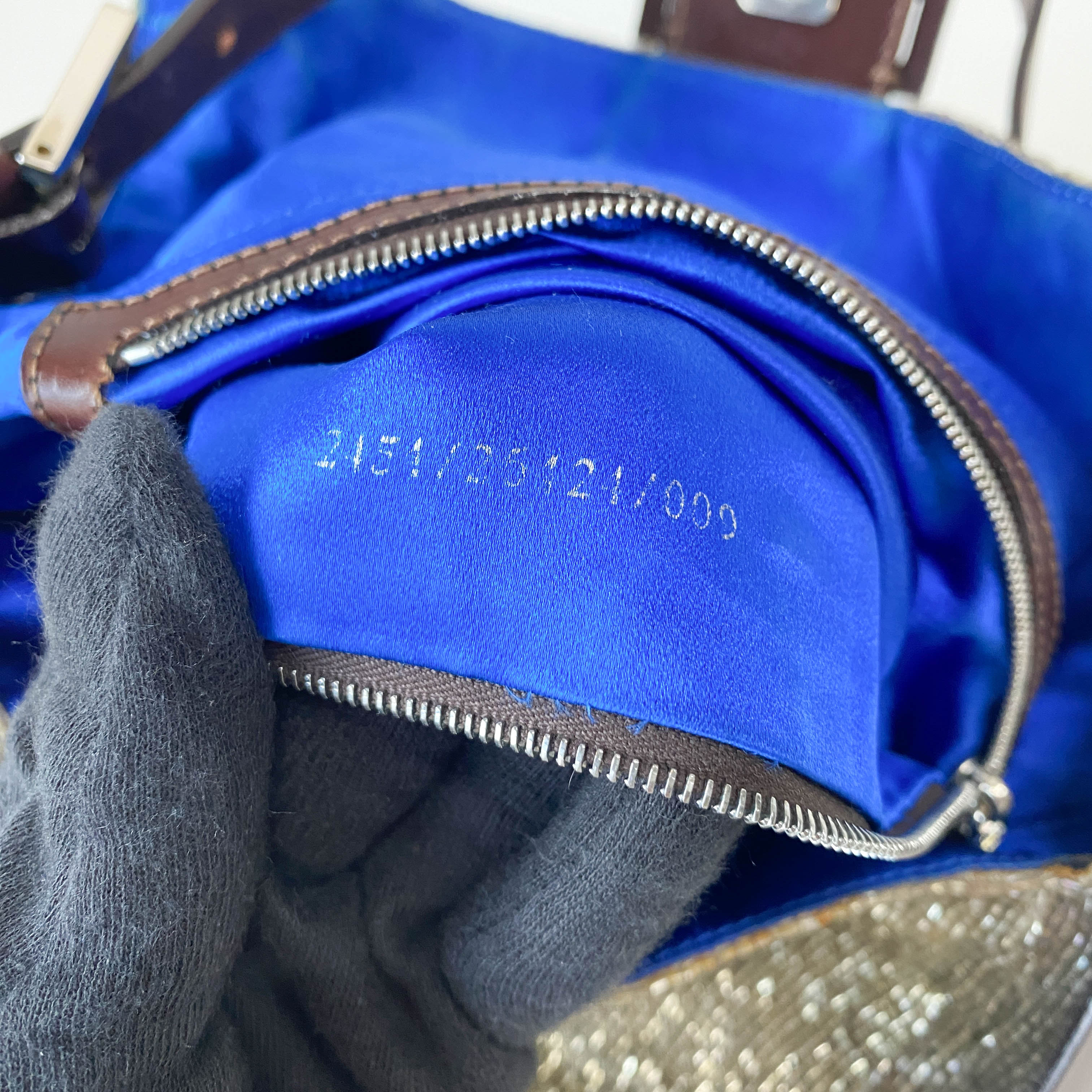 Baguette Silver Beads Bag