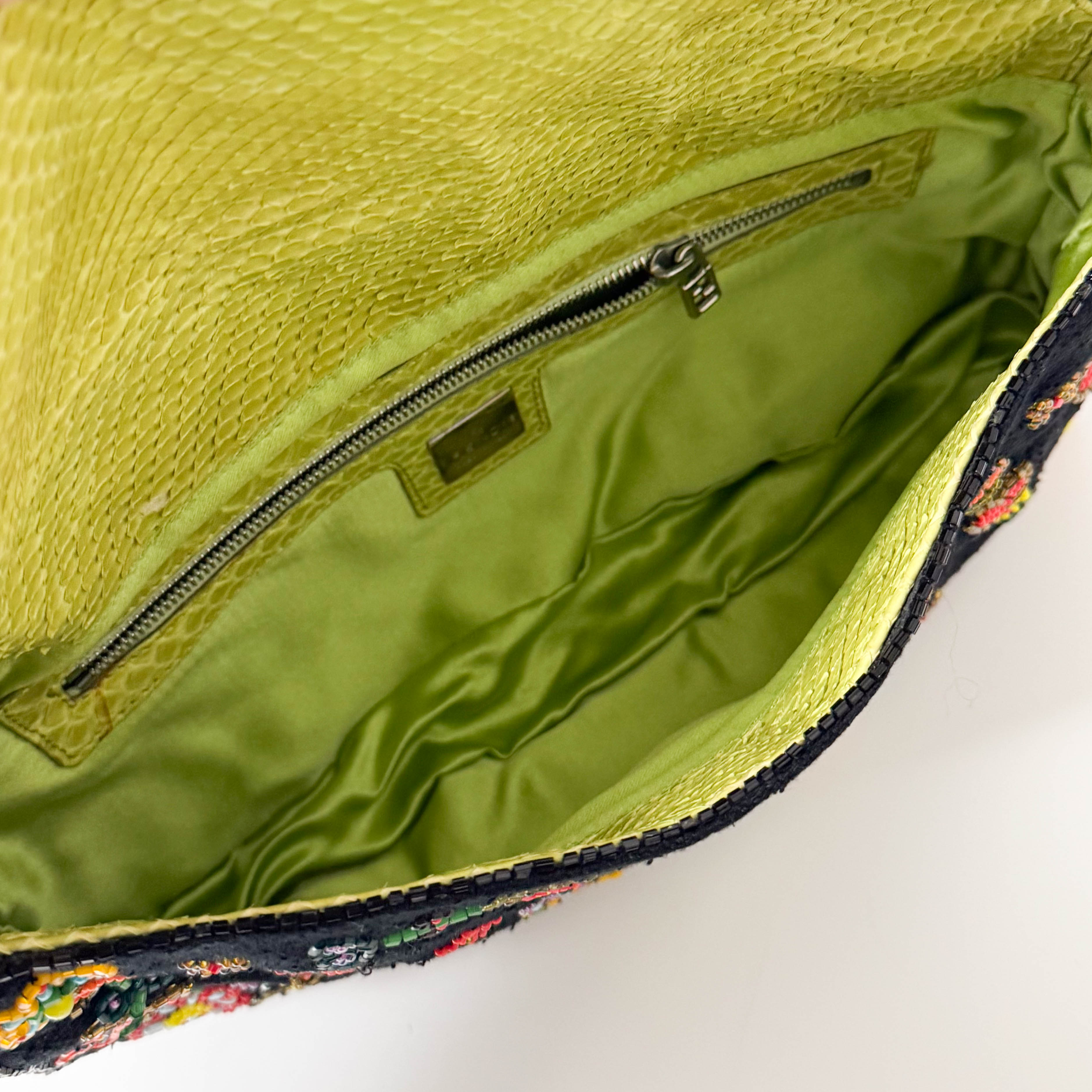 Baguette Floral Pattern Beads Embroidered