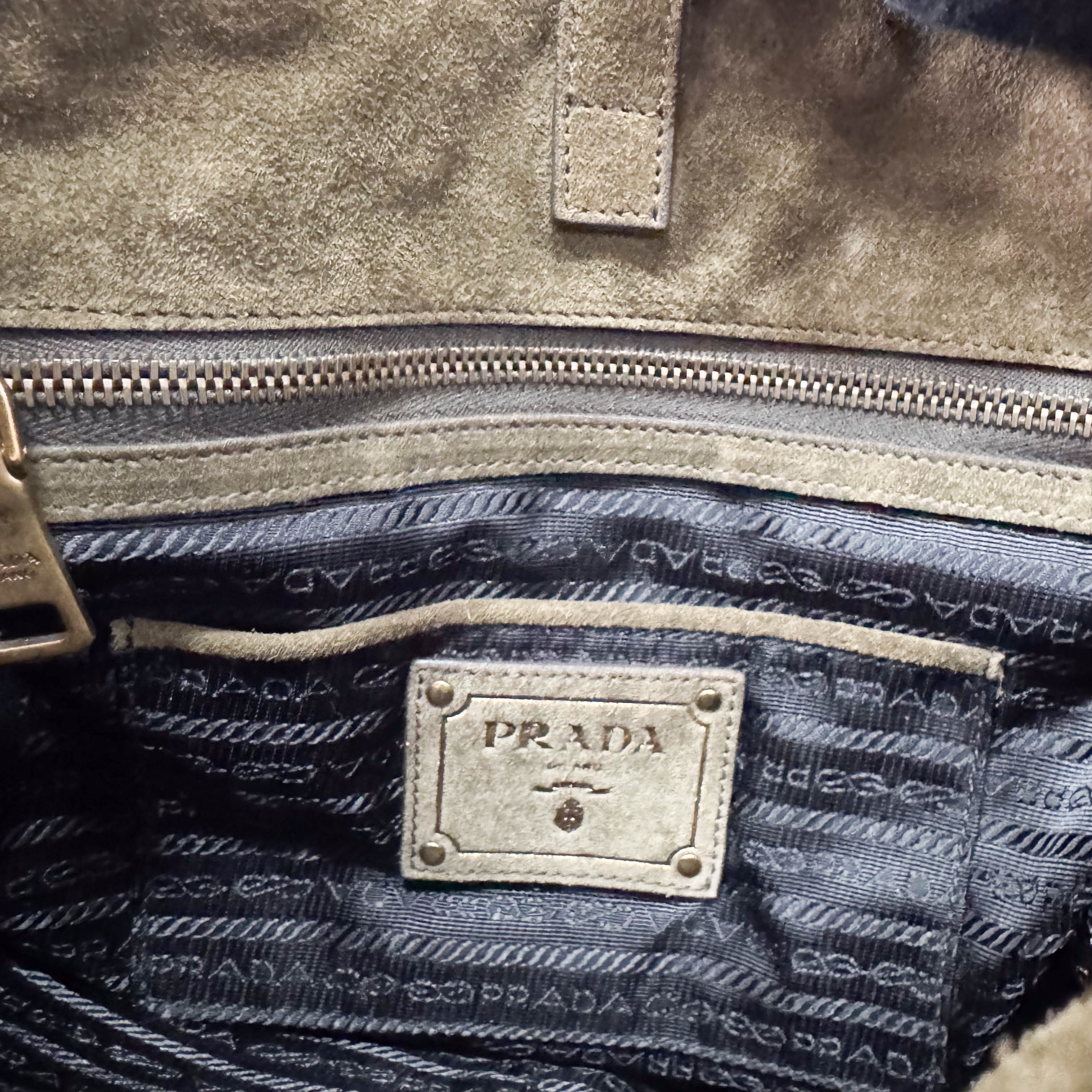 Green Suede Tote Bag